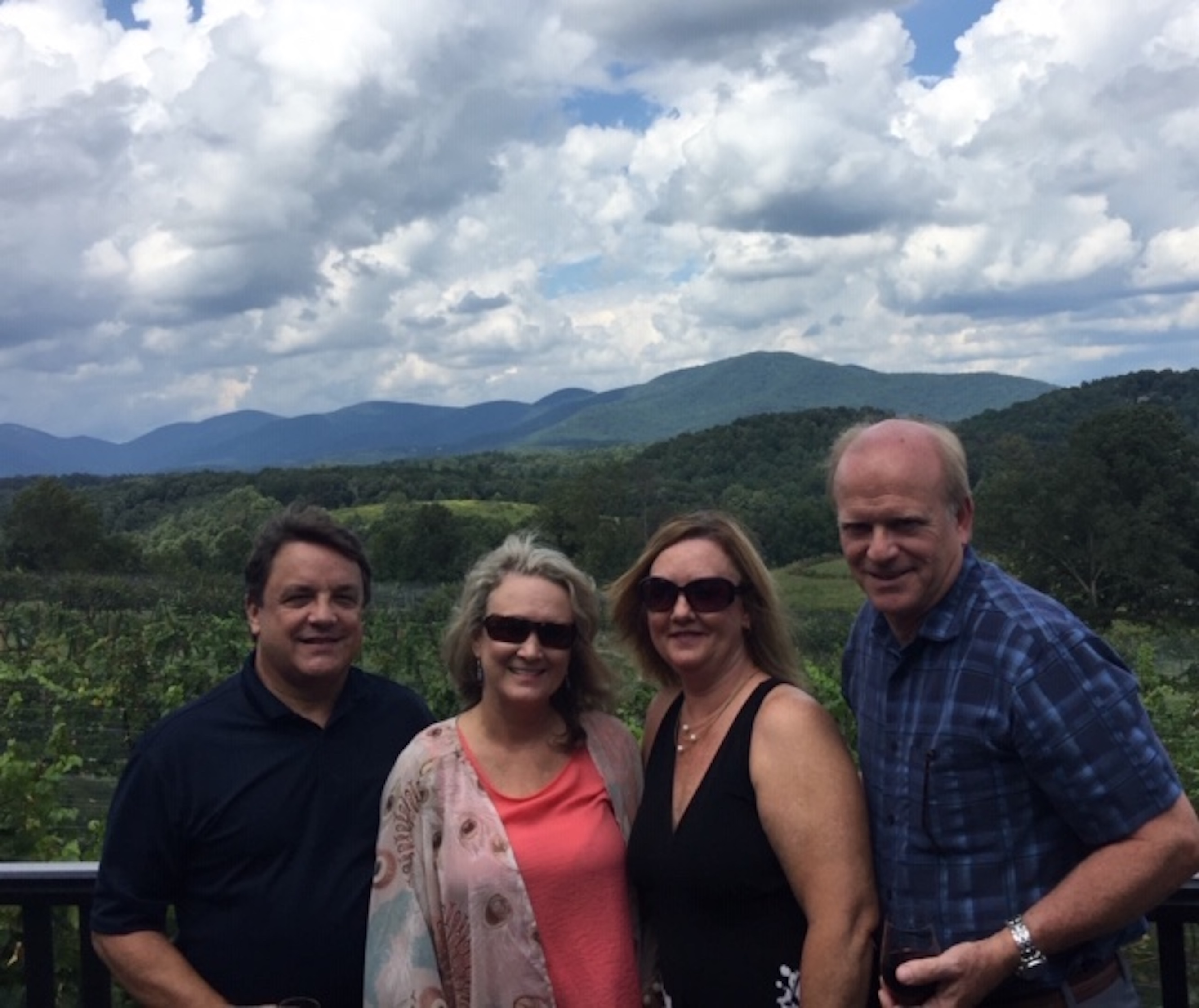 Enjoying Kaya’s views and wines.