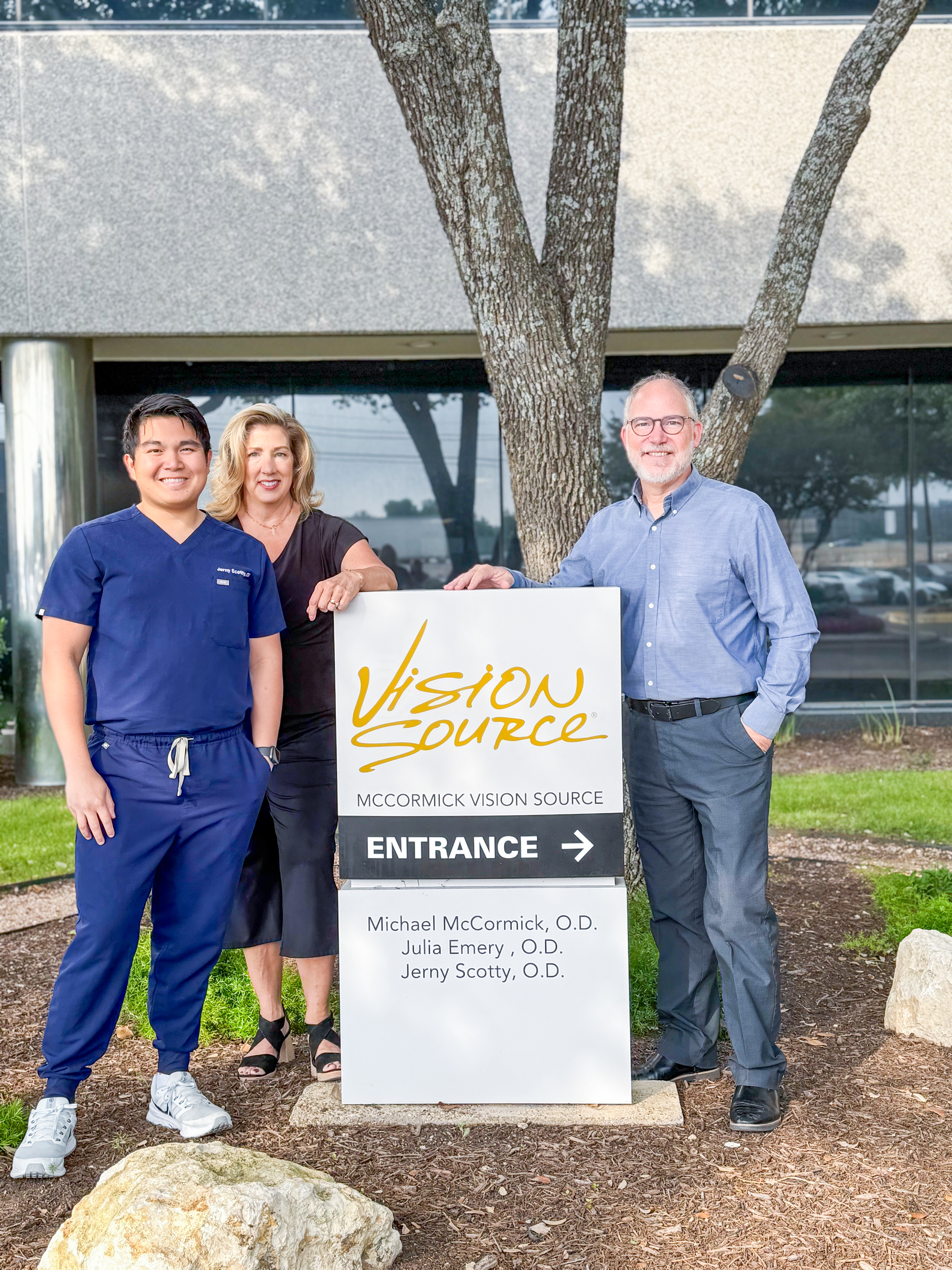 Left to right: Dr. Jerny Scotty, Dr. Julia Emery, Dr. Michael N. McCormick