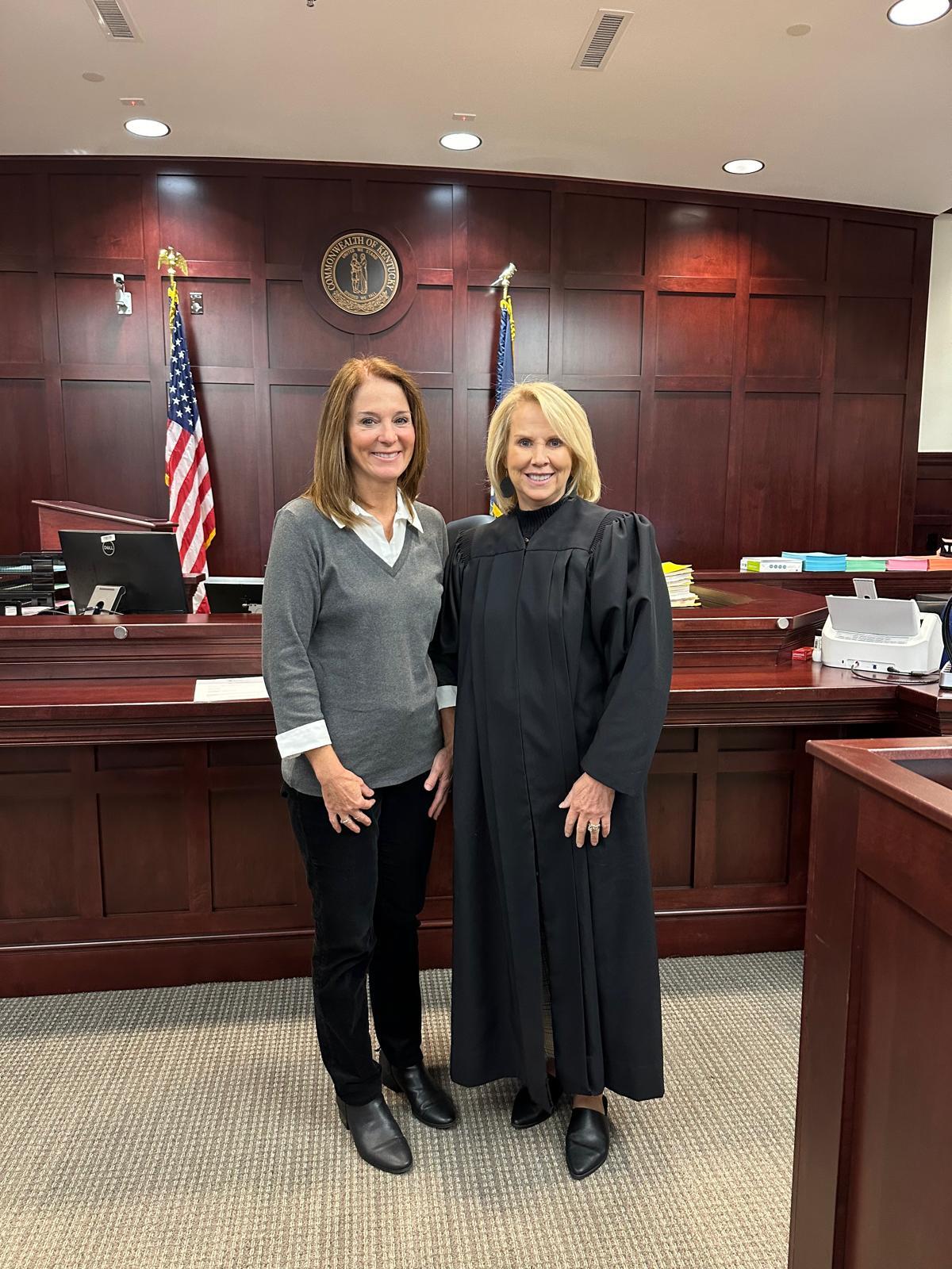 Lisa swearing-in day