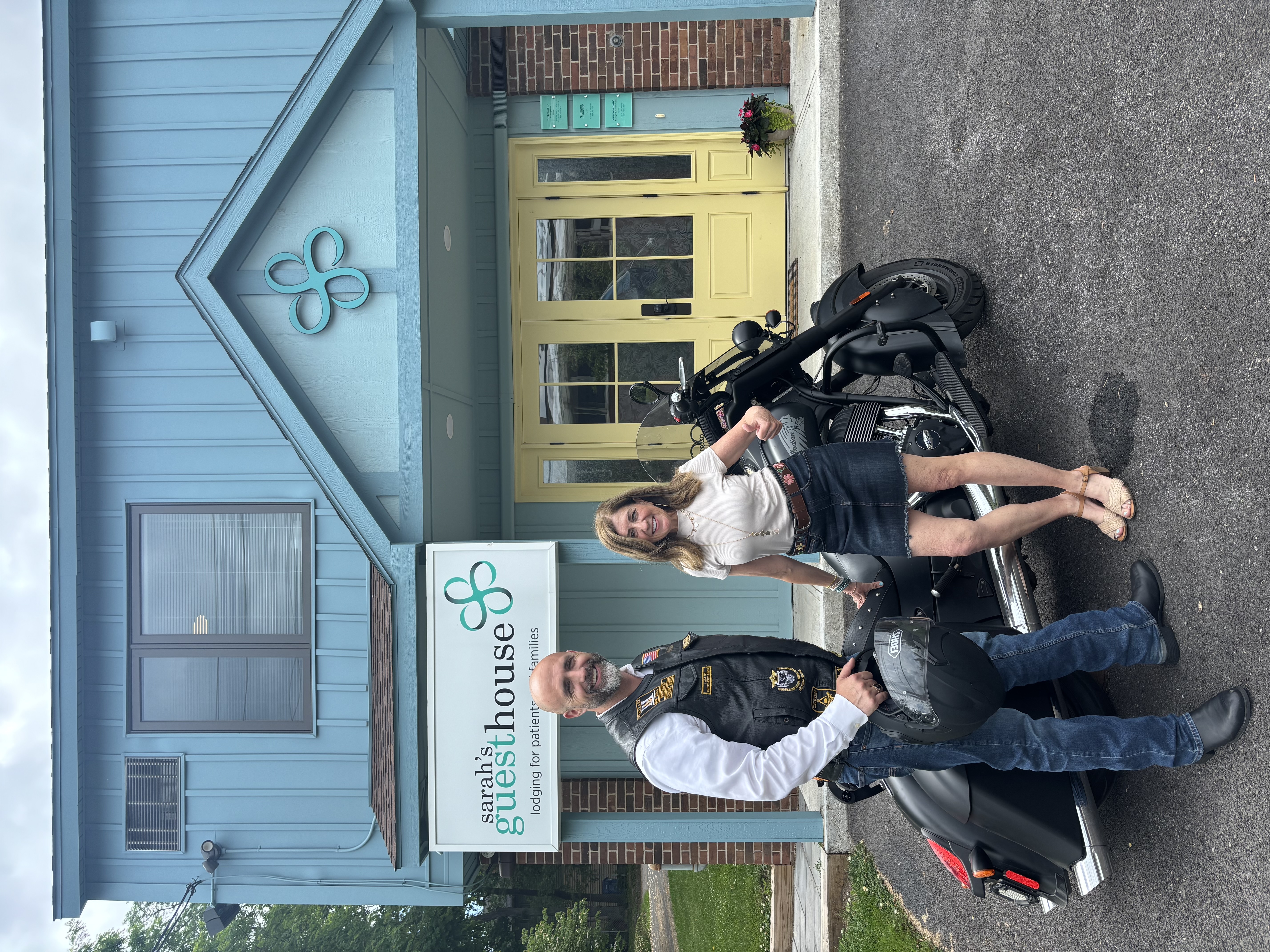 Charity Rider Ryan Hanlon and Renee McCaffrey