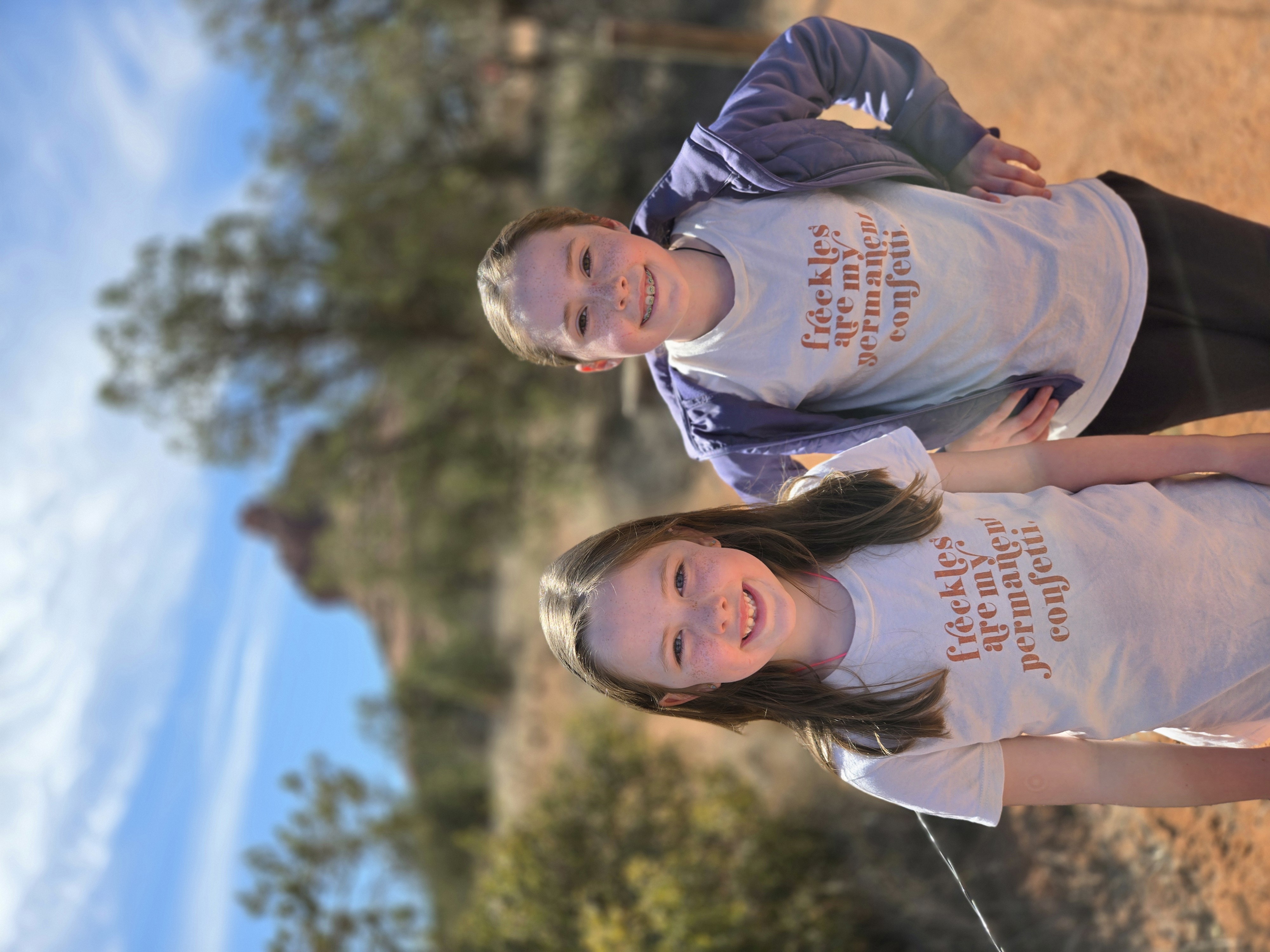 Emily & Cora at Bell Rock in Sedona.
