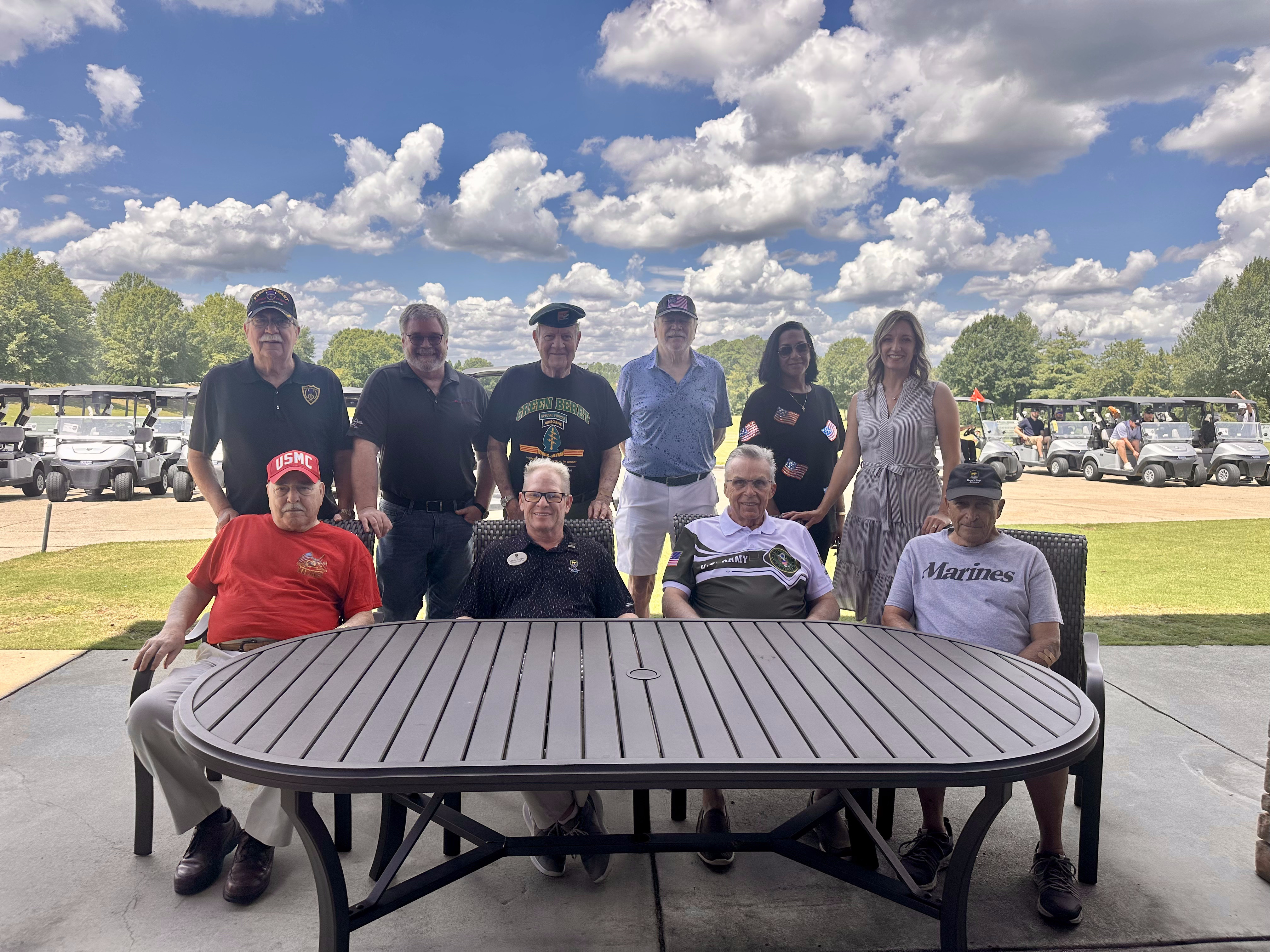 Vince Apruzzese, Sr. (center back) with the 2025 Veterans Golf Classic Charity Tournament Committee