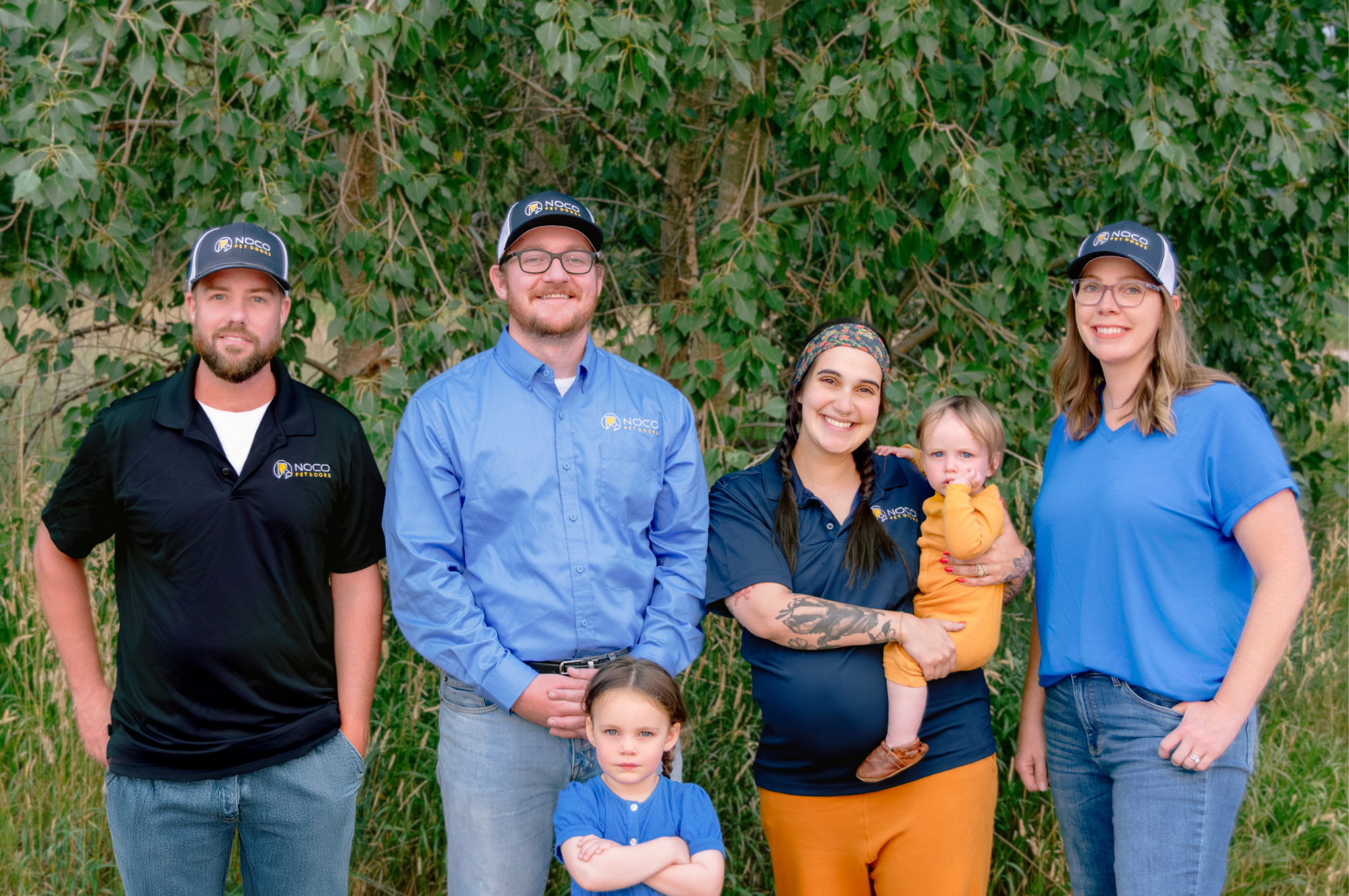 Left to right: Matt Miller - Installation Technician, Michael Weant - Owner/Founder, Maria Weant - Administrator, Mary Marchio - Officer Manager