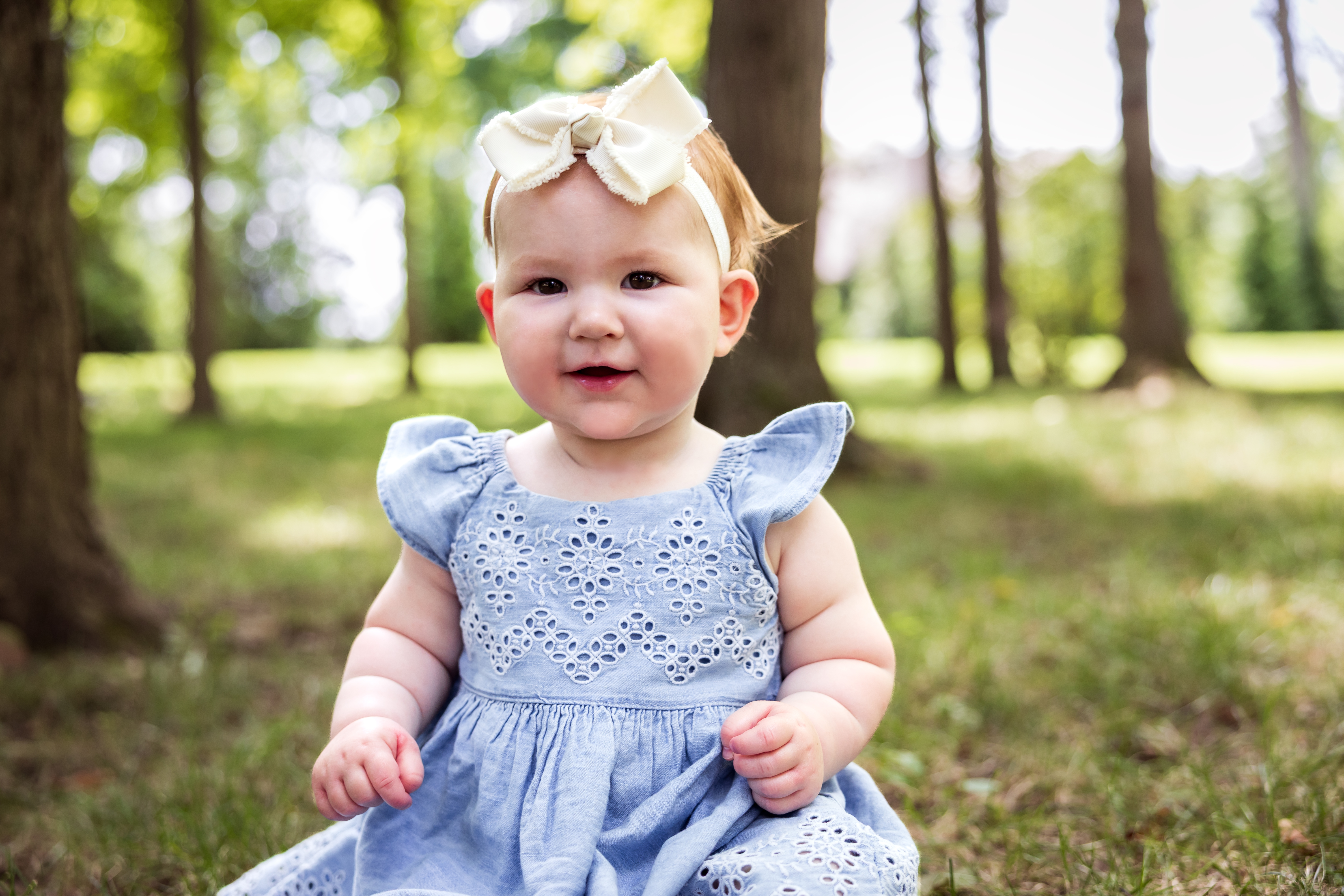 Smiles and sunshine—Anna at one year old.