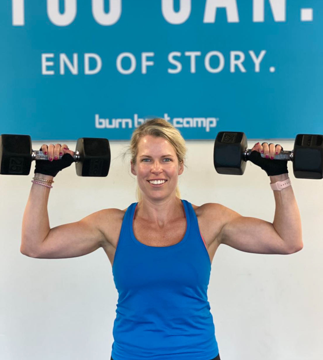 Biltmore Park neighbor Anna Briggs loves strength days!