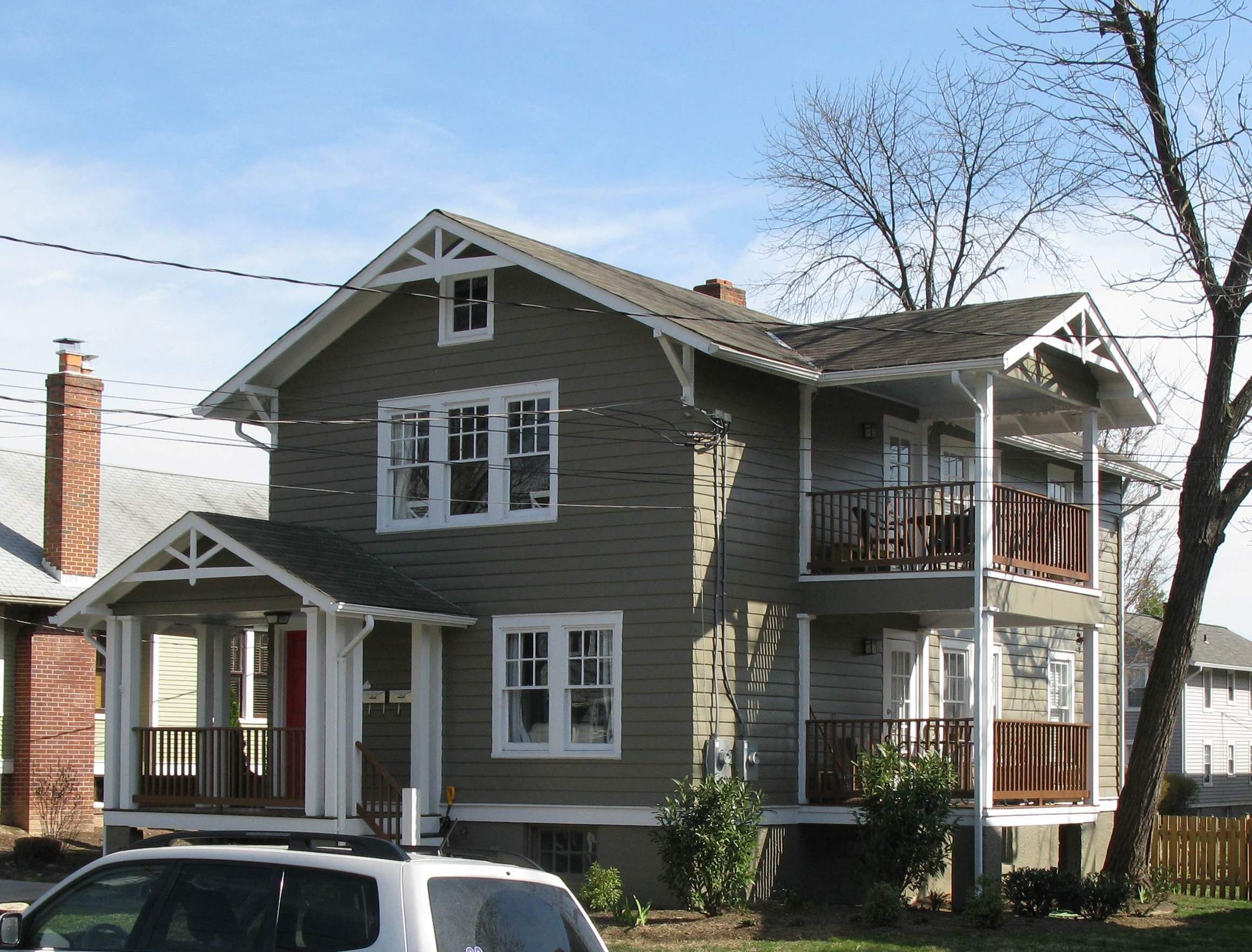 The two-story porch on Bellefonte Avenue.