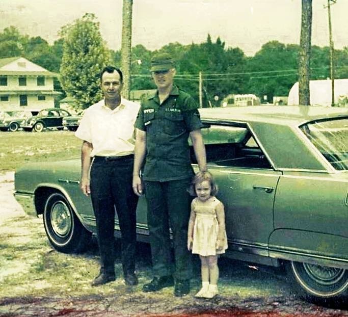 Dave's father and sister, December 1966