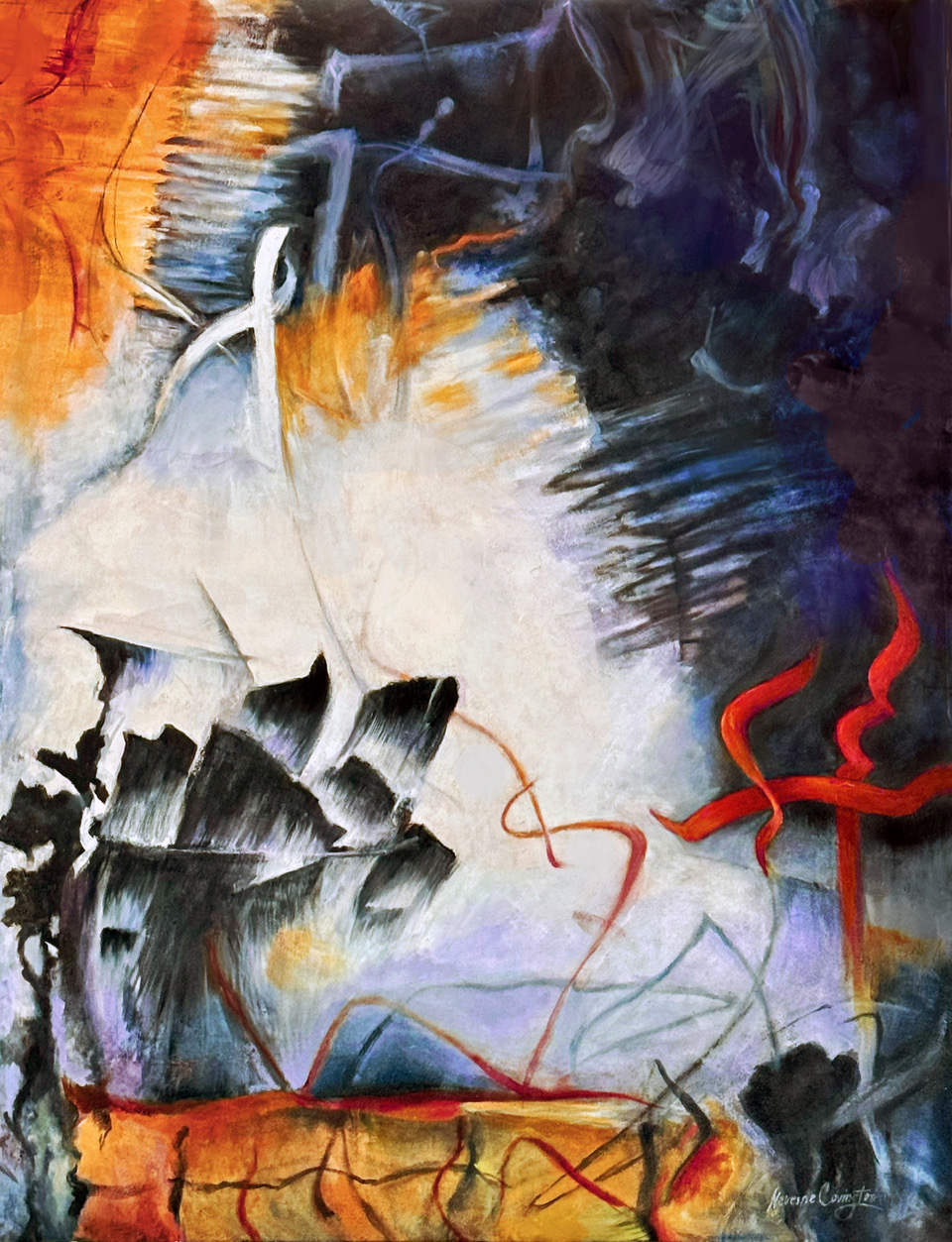 A Deft Fierceness 60 x 40 oil on canvas