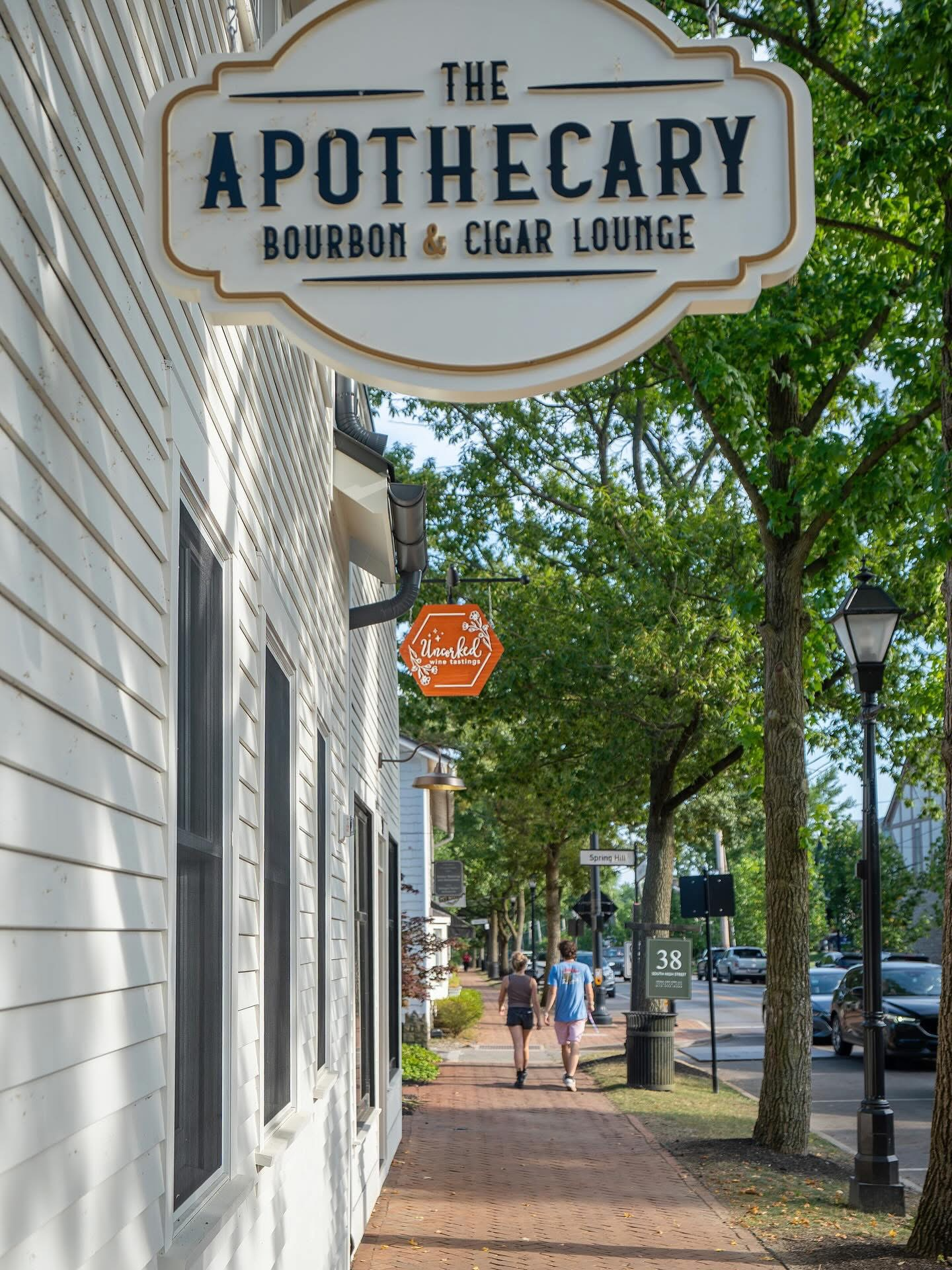 Downtown Dublin's newest meeting spot.  The Apothecary and Uncorked.