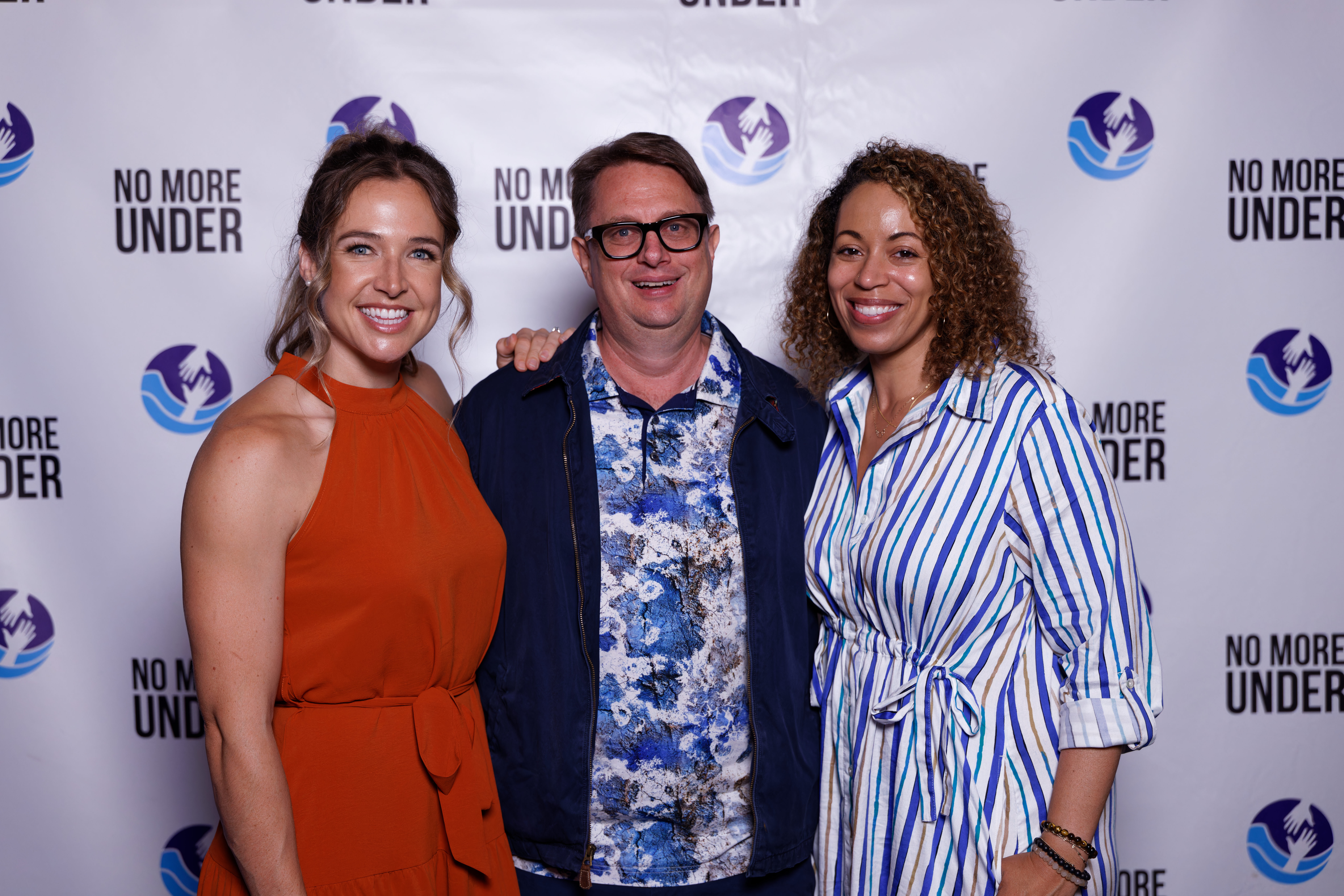 Local resident Bryn Peterson of Peterson Law and Chezik Tsunoda of No More Under