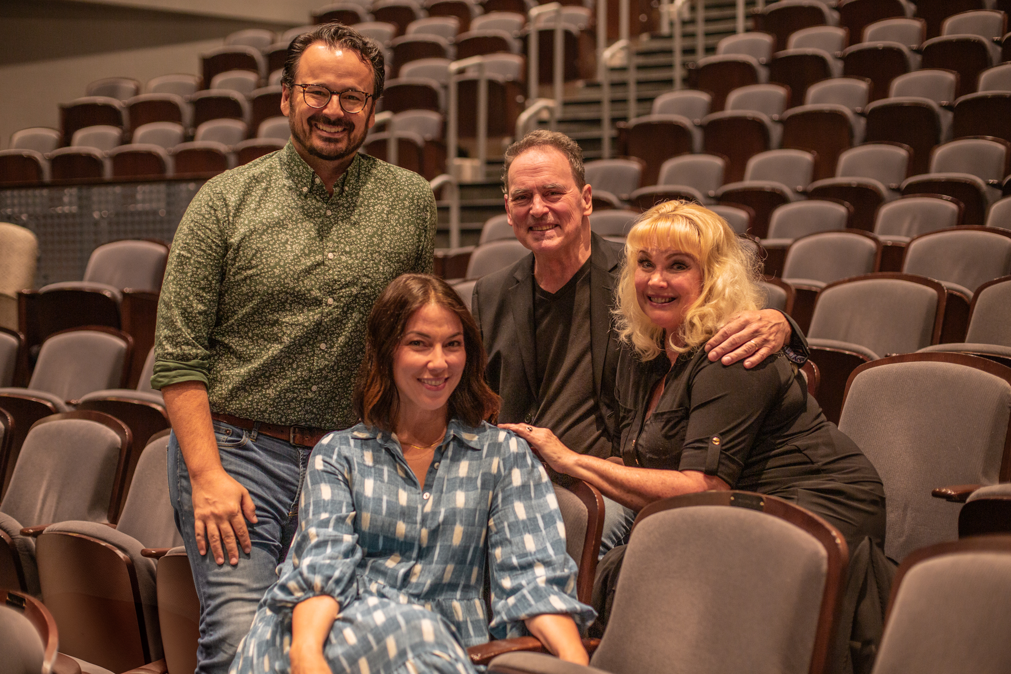 From R to L: Ryan Foy (The Baker), Chelsea Foy (The Baker's Wife), Jeff Pierce (The Narrator), Colleen Hawks-Pierce (The Witch)
