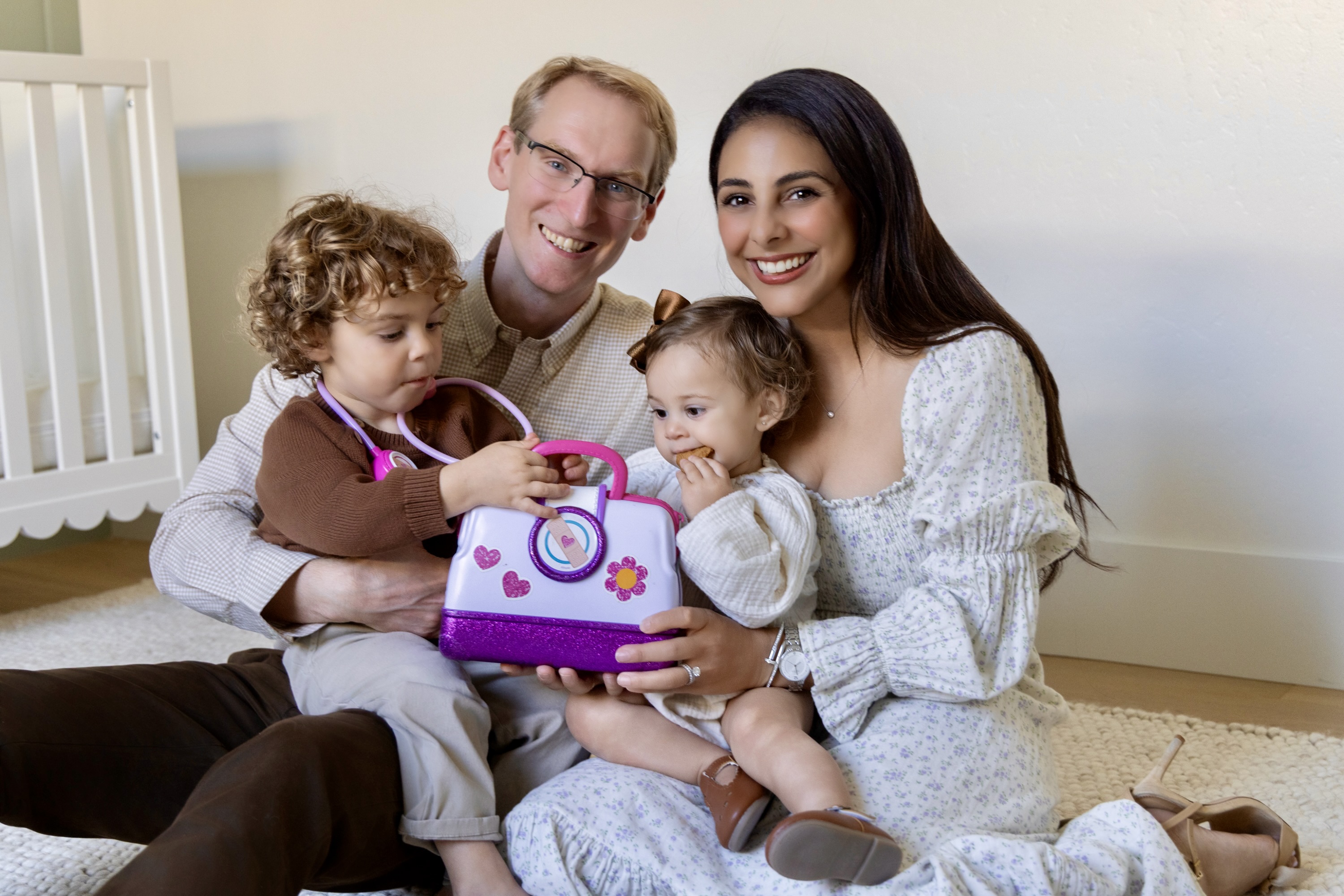 The Beck family: James, Tim, Sophia, & Nancy
