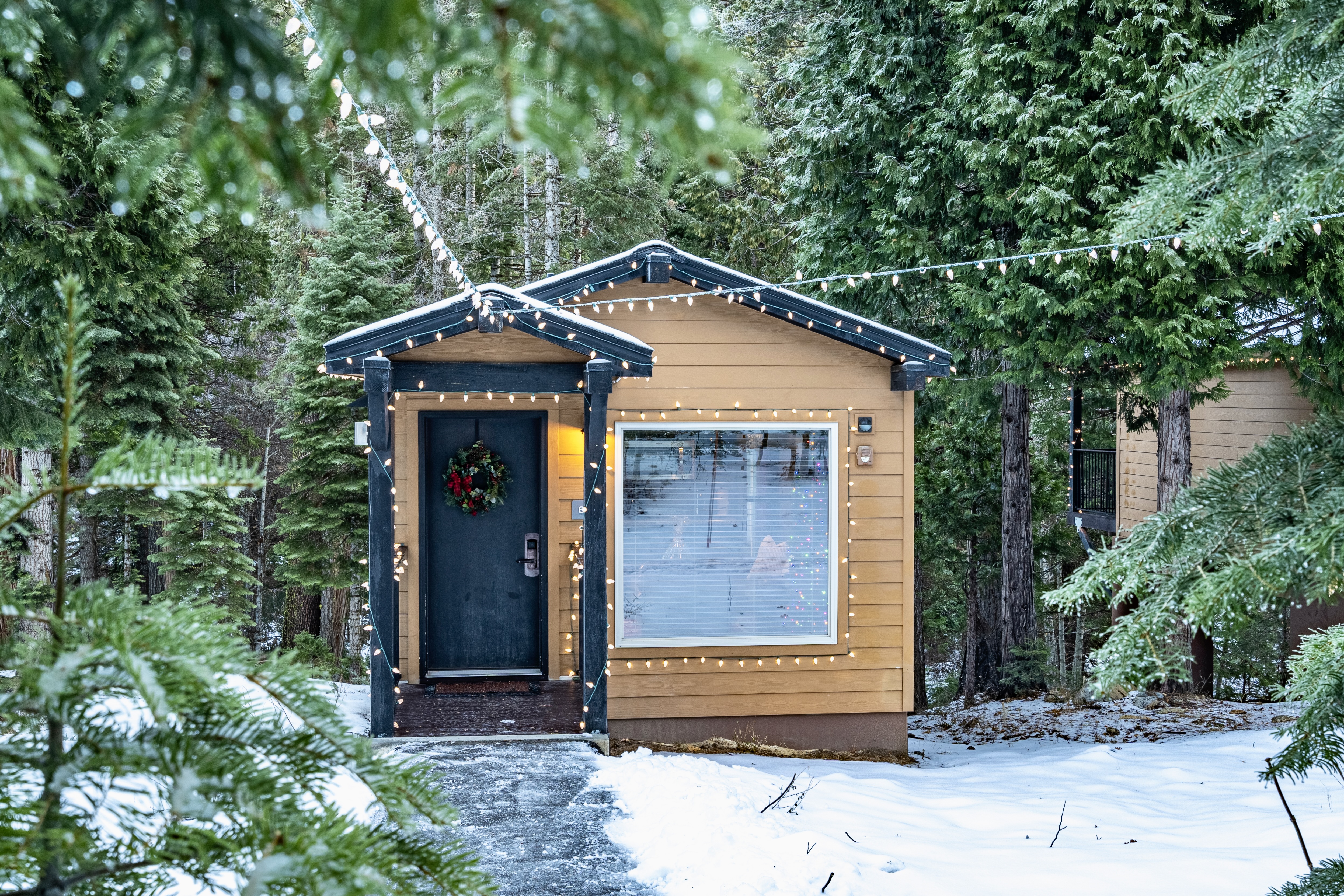 One of the Explorer Cabins ready for Christmas