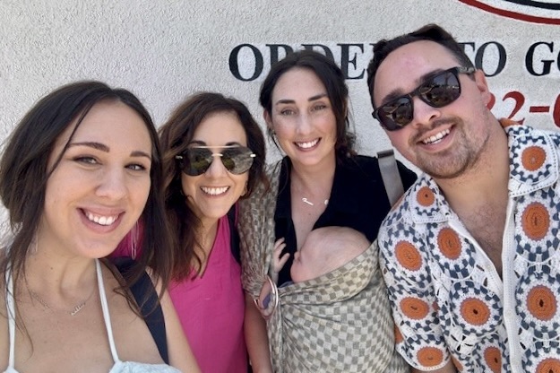 Michelle and kids a week after returning home