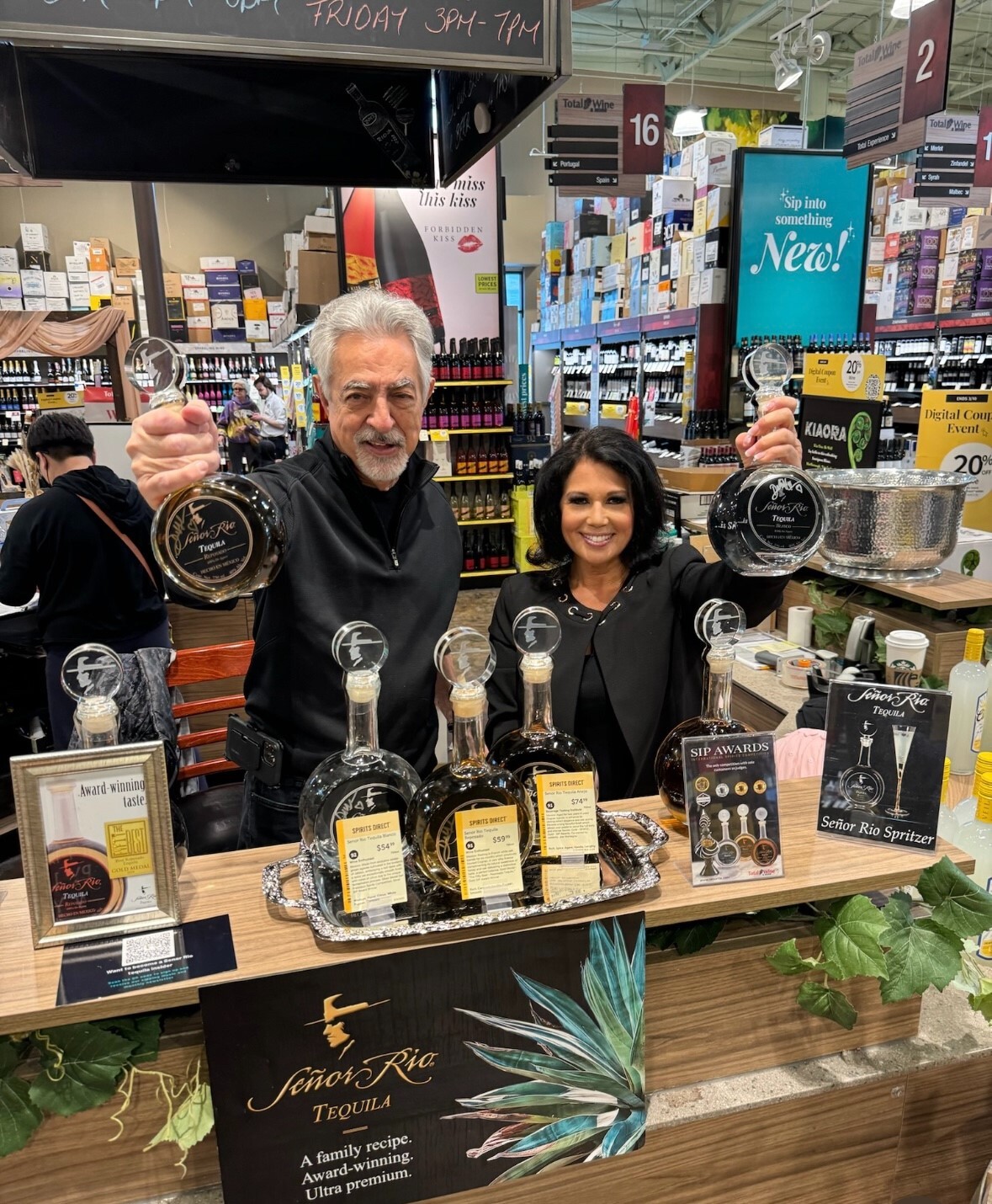 Joe and Debbie at Total Wine