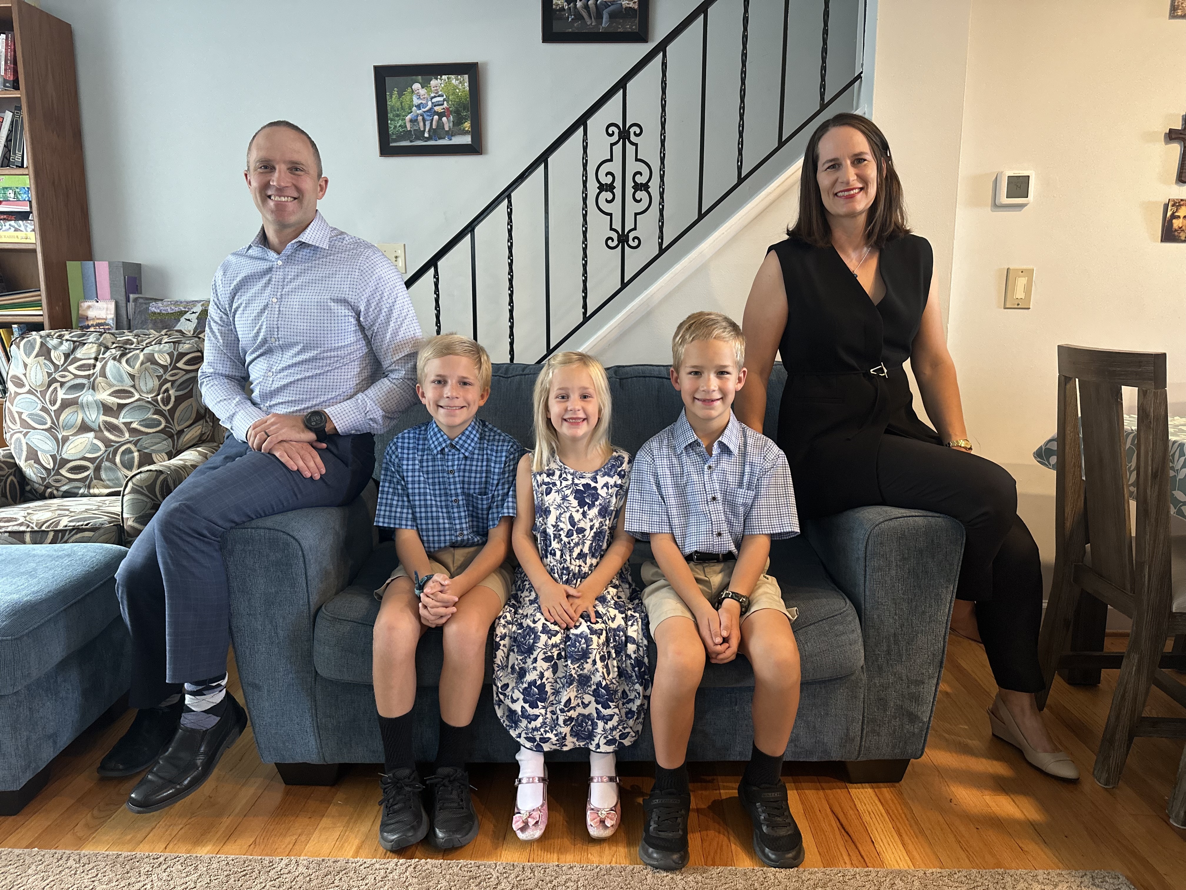 The Manns, left to right: Scott, Benjamin, Eleonora, William and Dana.