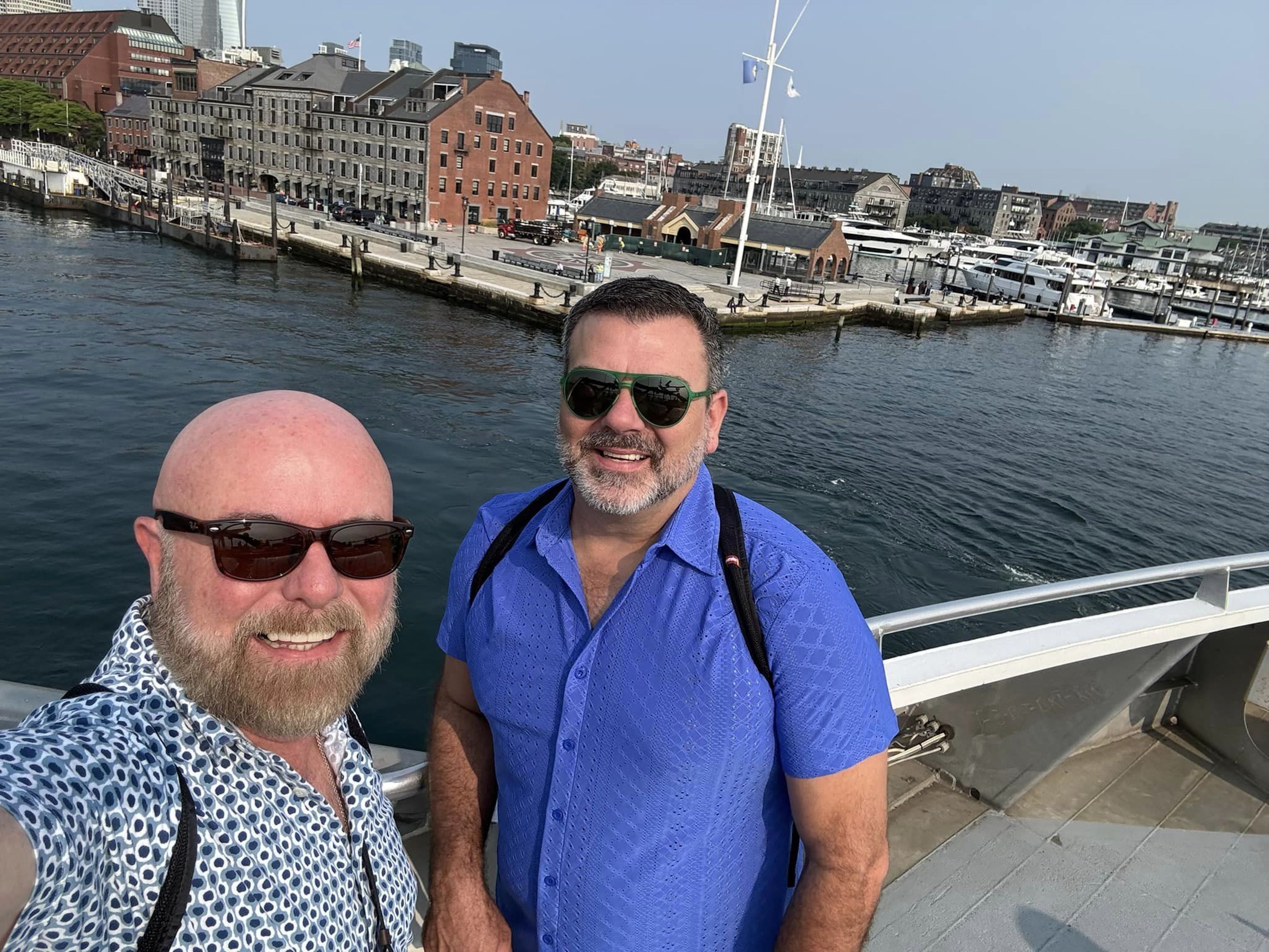 Darrel Fruge & Conrad Breaux celebrated 25 years in Boston.