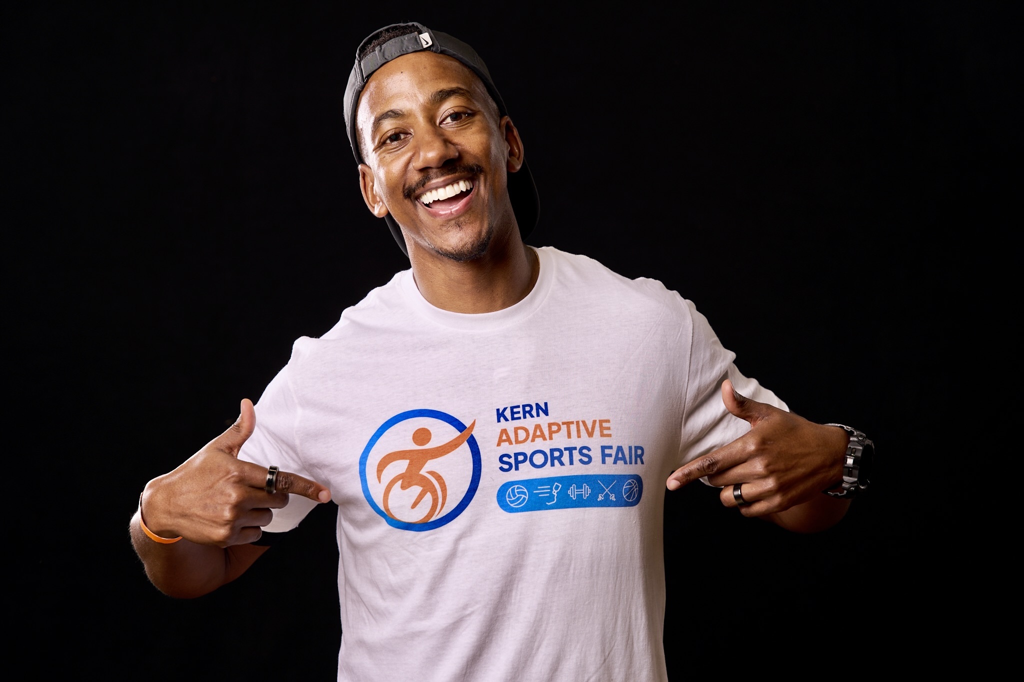 Laduan Smedley, Founder of the Limb Care Foundation, proudly volunteering at the Kern Adaptive Sports Fair