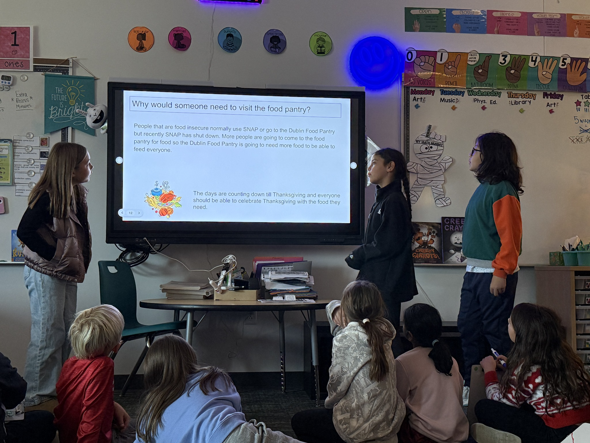 Bishop Elementary organized a school-wide Penny War.