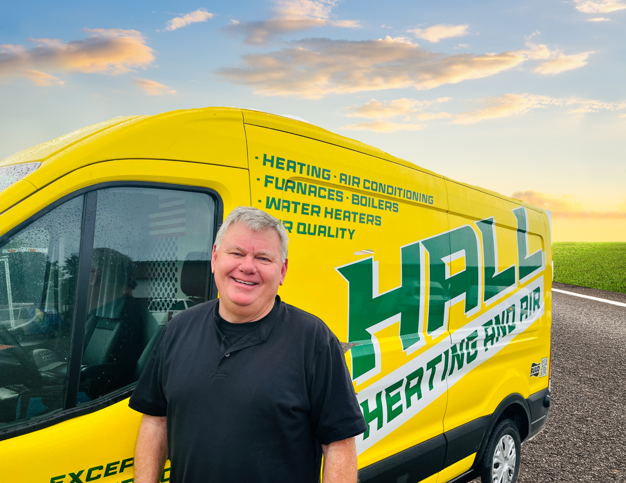 4. Hall Air, a third-generation HVAC company led by owner Jonathan West and founded by David Hall.