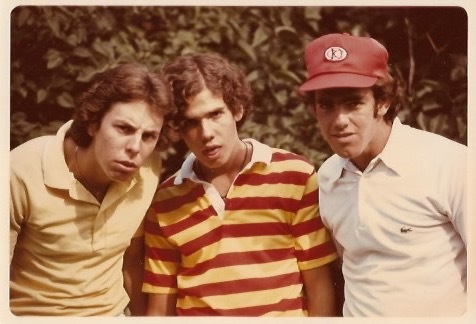 David and Jerry with best friend Jeff Downing, 1976