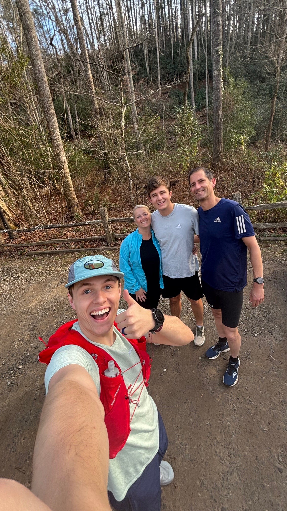 Oliver (front), Lynne, Adam and Craig Porter.