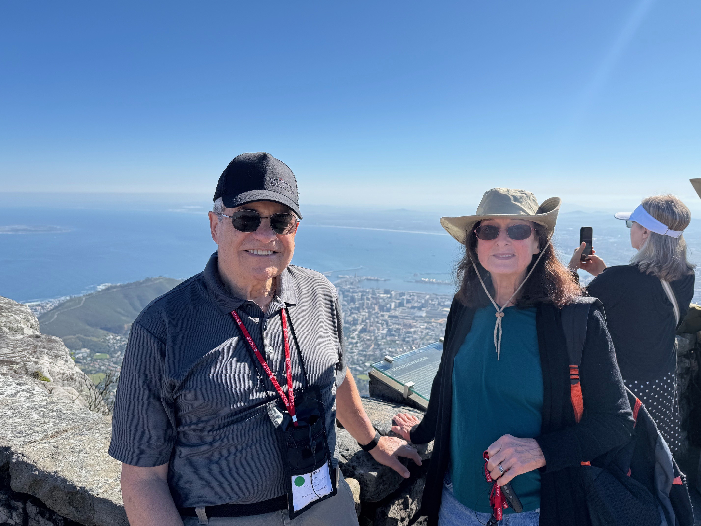 At the top of Table Mountain, Cape Town