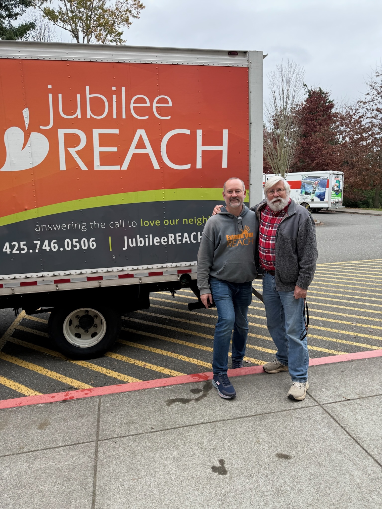 Jubilee Reach volunteers picking up totes
