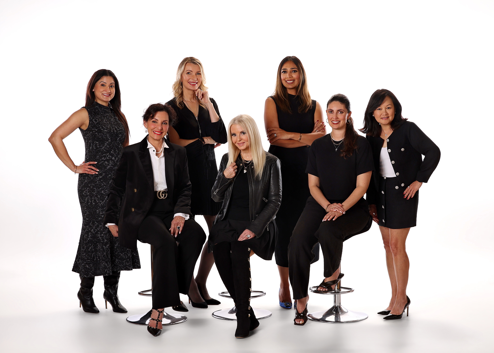 From top right: Dr. G, Jola Cruise, Kiran Aslam. From bottom right: Denise Nassif, Kirsten Posser, Kristen Nassif, Dr. Trinh Nhu