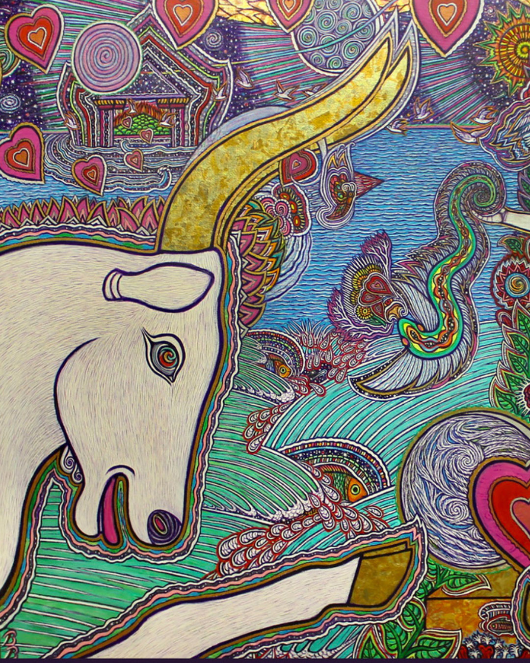 Painting by the Central Valley visionary artist Bonnie Bisbee