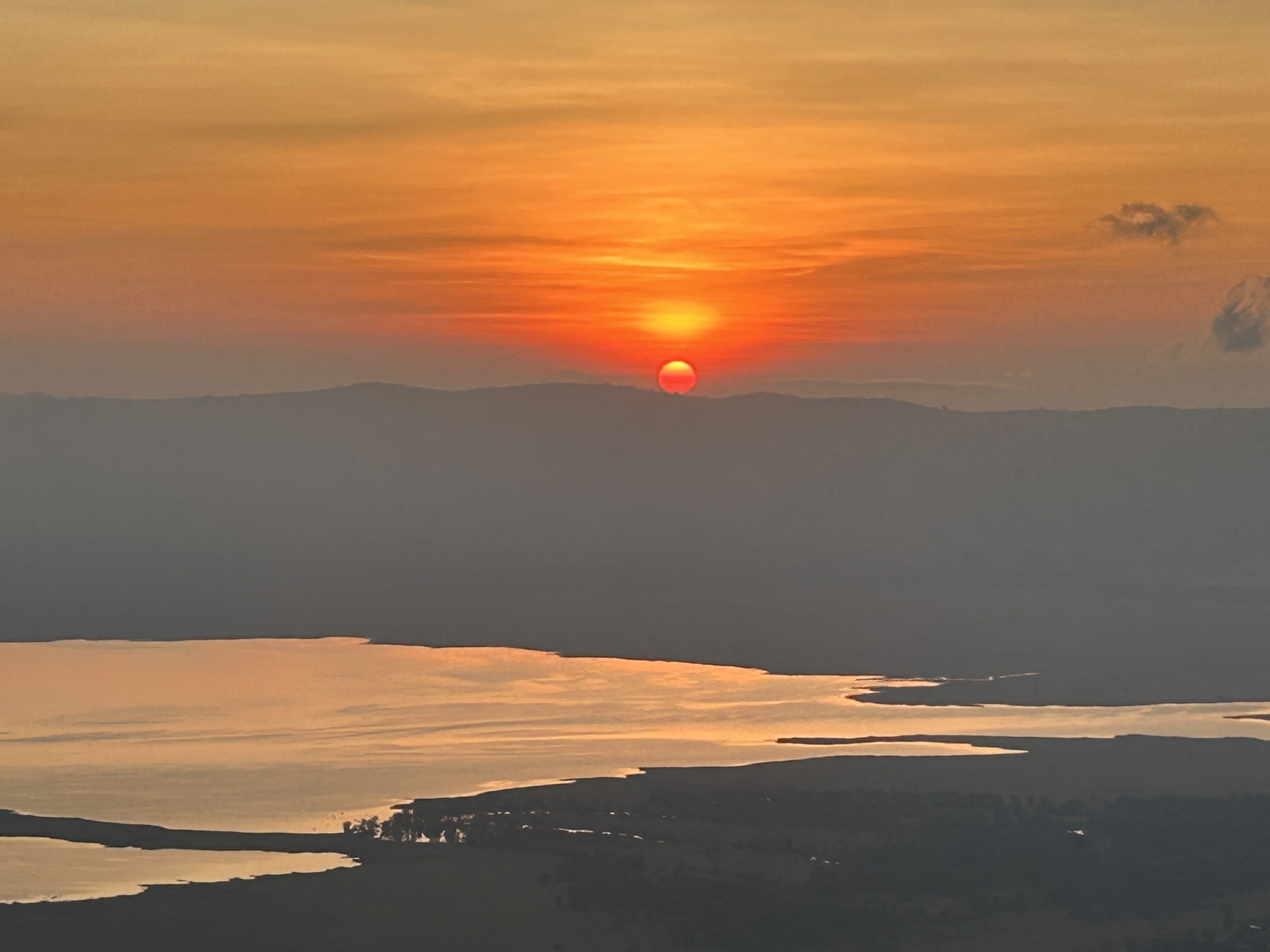 Sunset over the Serengeti.