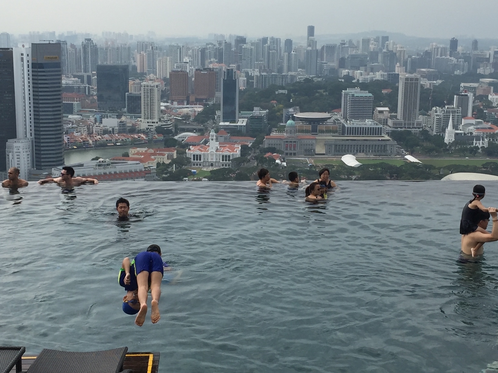 Infinity Pool at the top of Marina Bay Sands Hotel