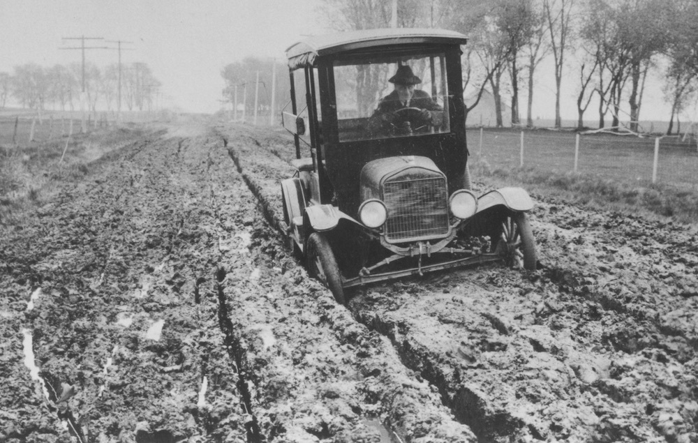 Prior to the Good Road Movement, motoring was often tough going.