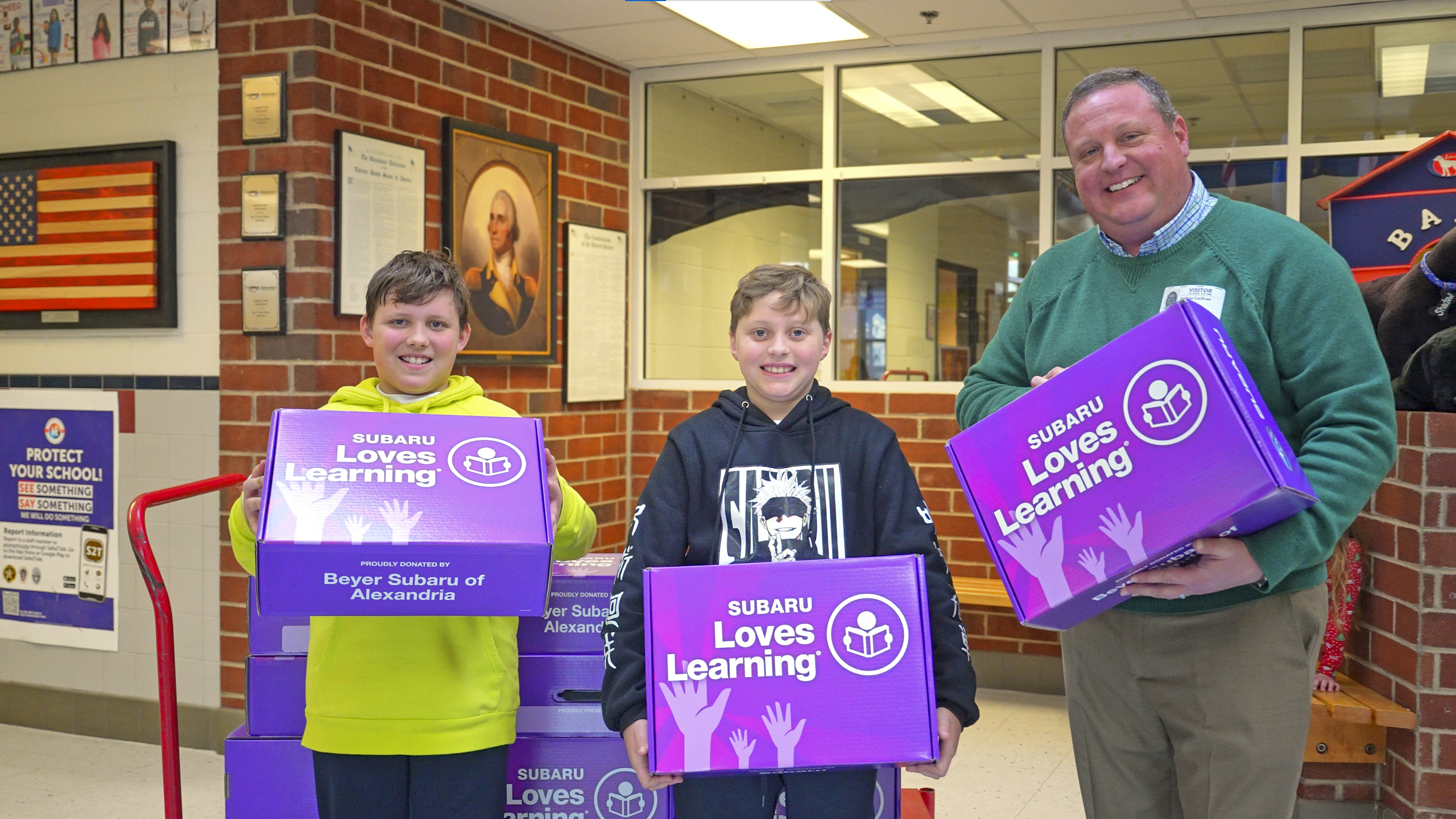 Subaru also supports Del Ray schools.