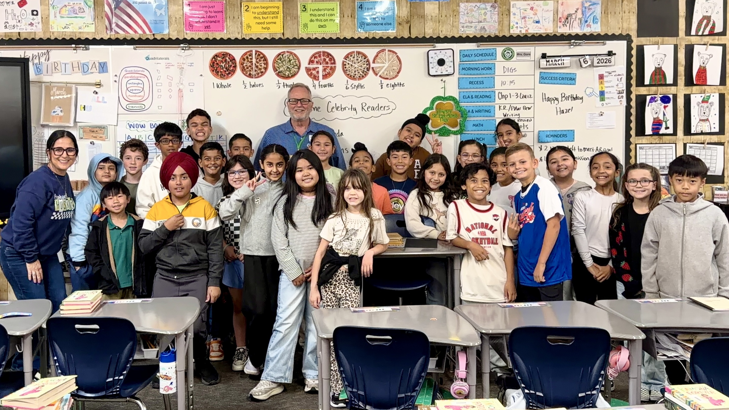 One of the fun classes of students