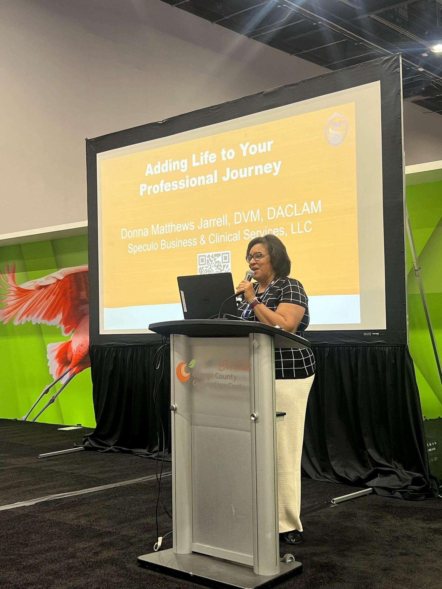 Dr. Jarrell presenting at a national meeting