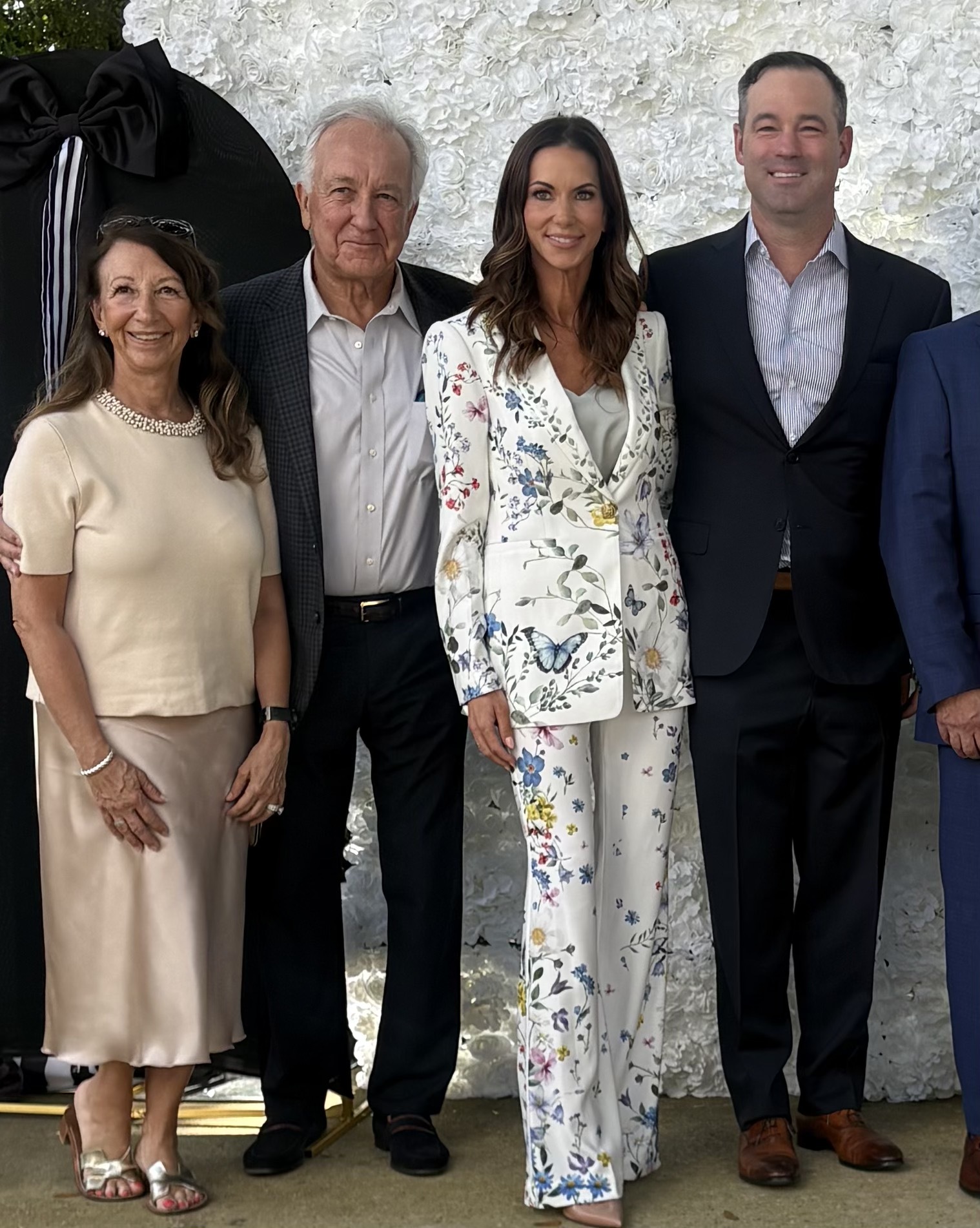 Residents Anne Marie Lord and Michael Lord with his daughter, Dr. Adrienne Blessing, and her fiancé Tommy Zavesky