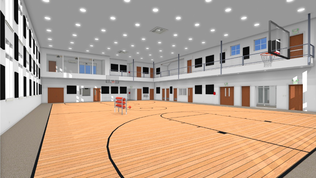 Rendering if the Island Church Community Center (inside).