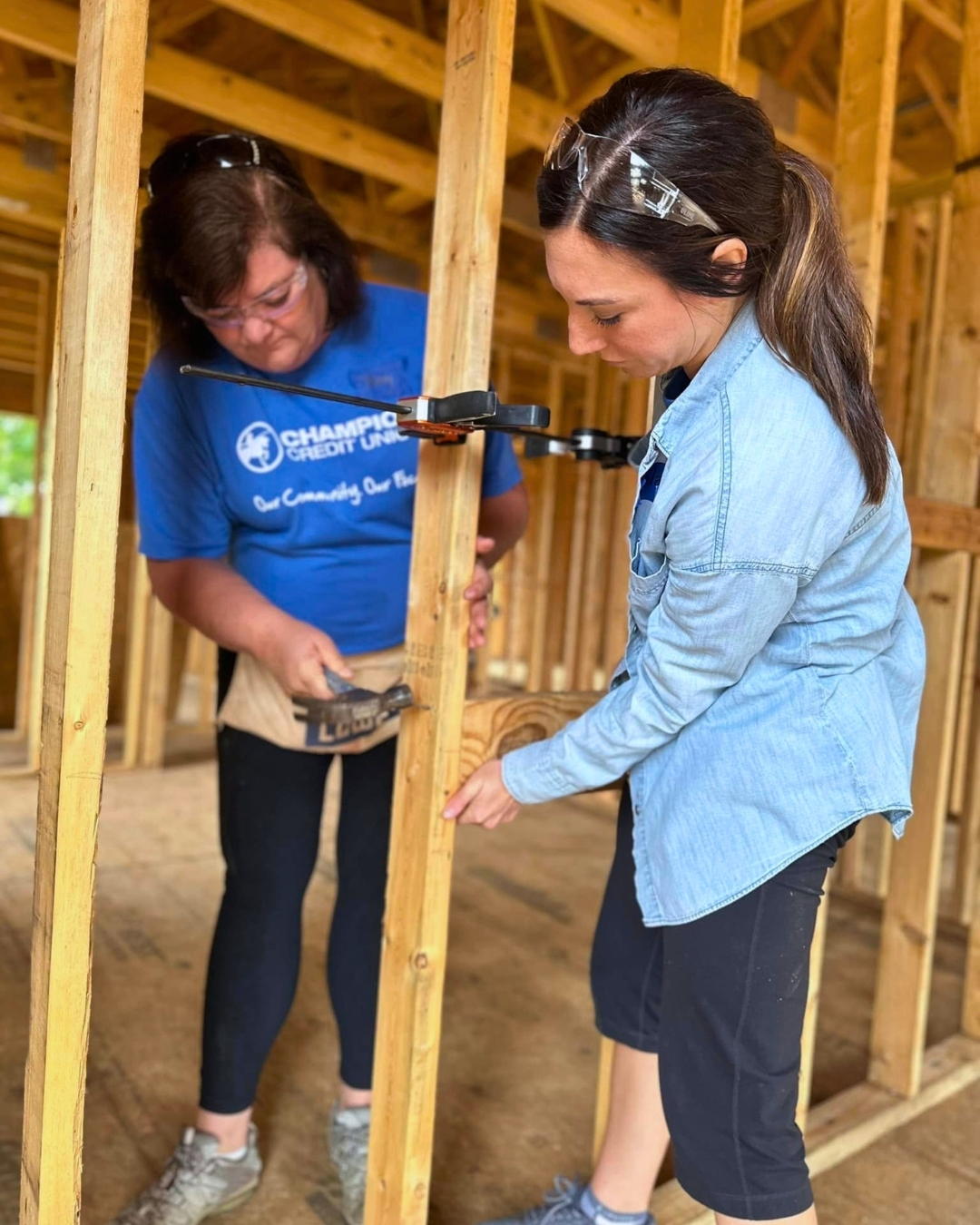 Champion Credit Union gives back with Habitat for Humanity