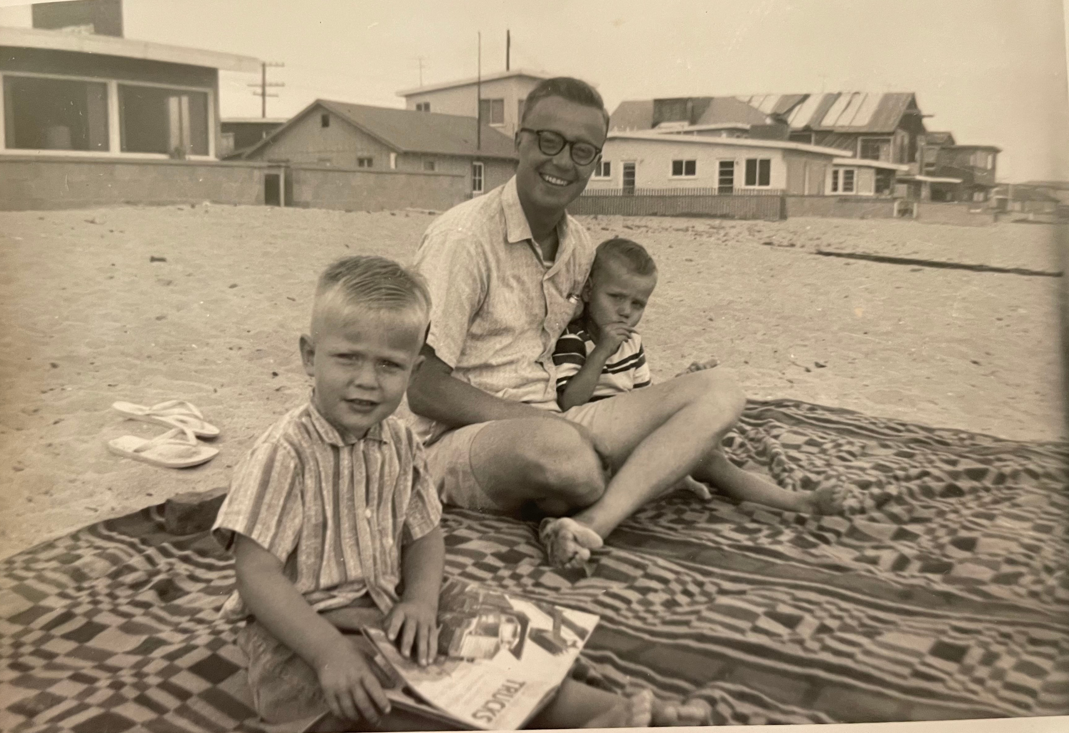 Phillip, Lloyd, and their dad at 52nd Street (1959)