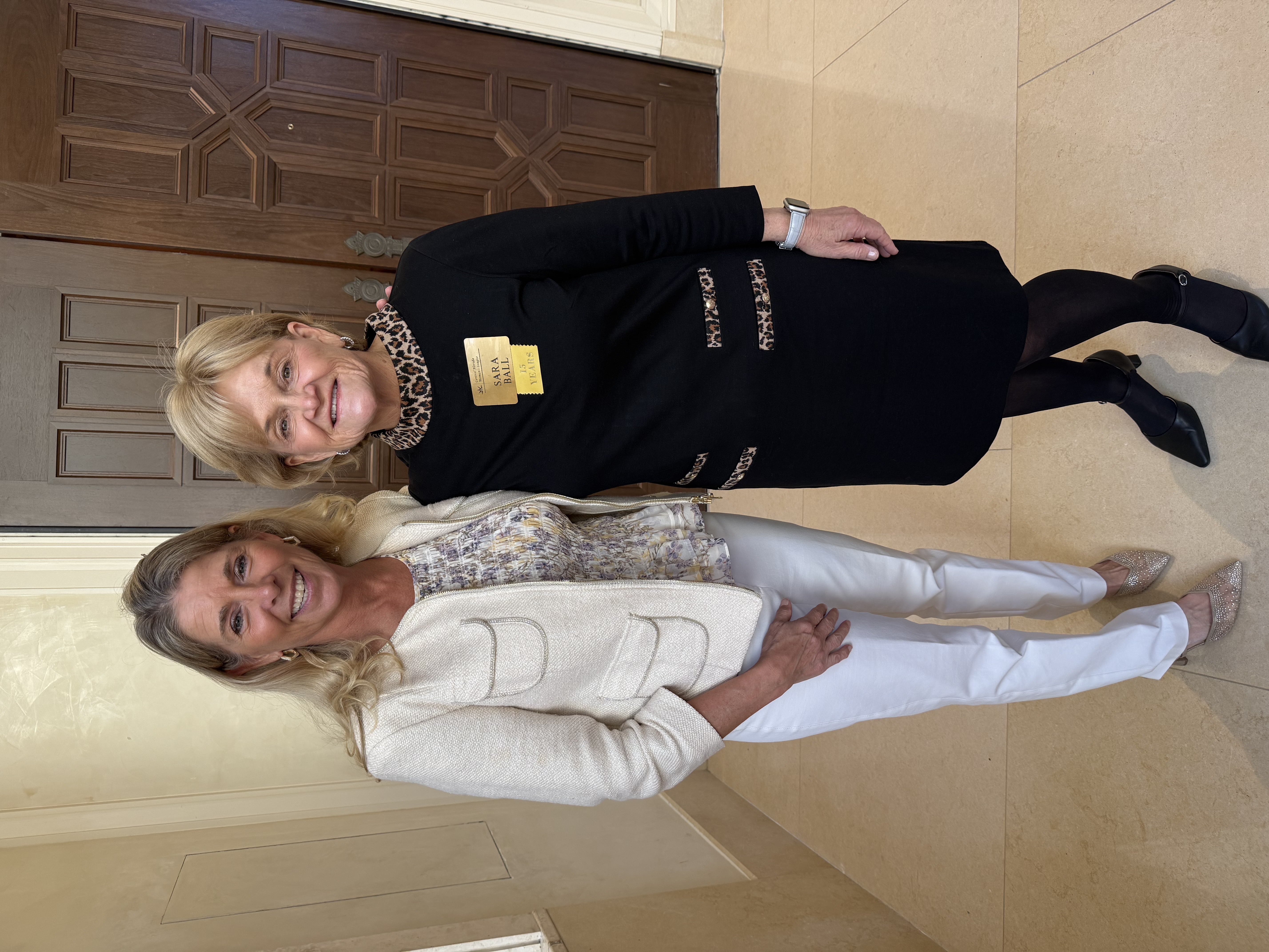 Sara Ball (right) is a longtime member of Central Florida Women’s League.