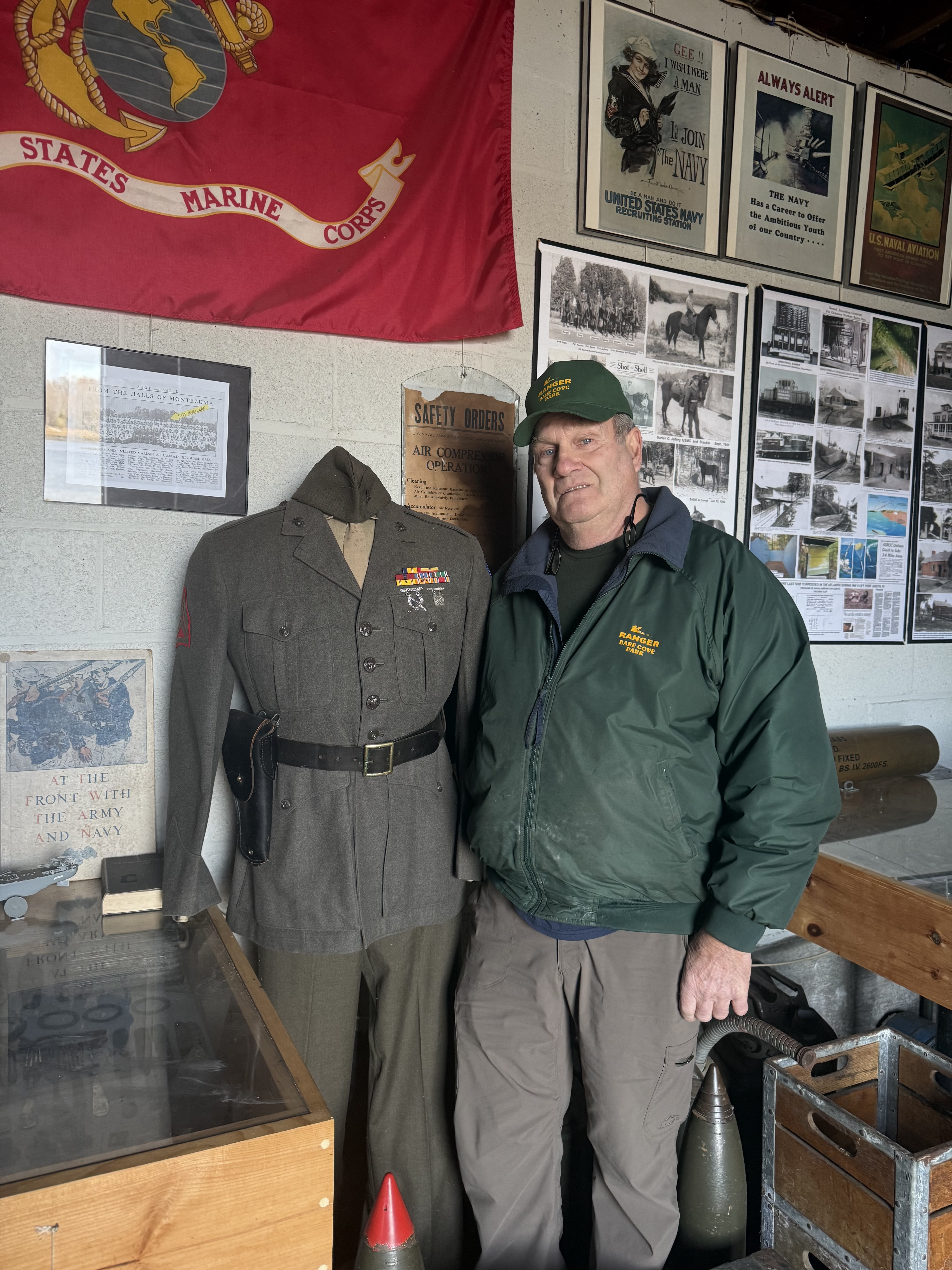 Scott with father's uniform
