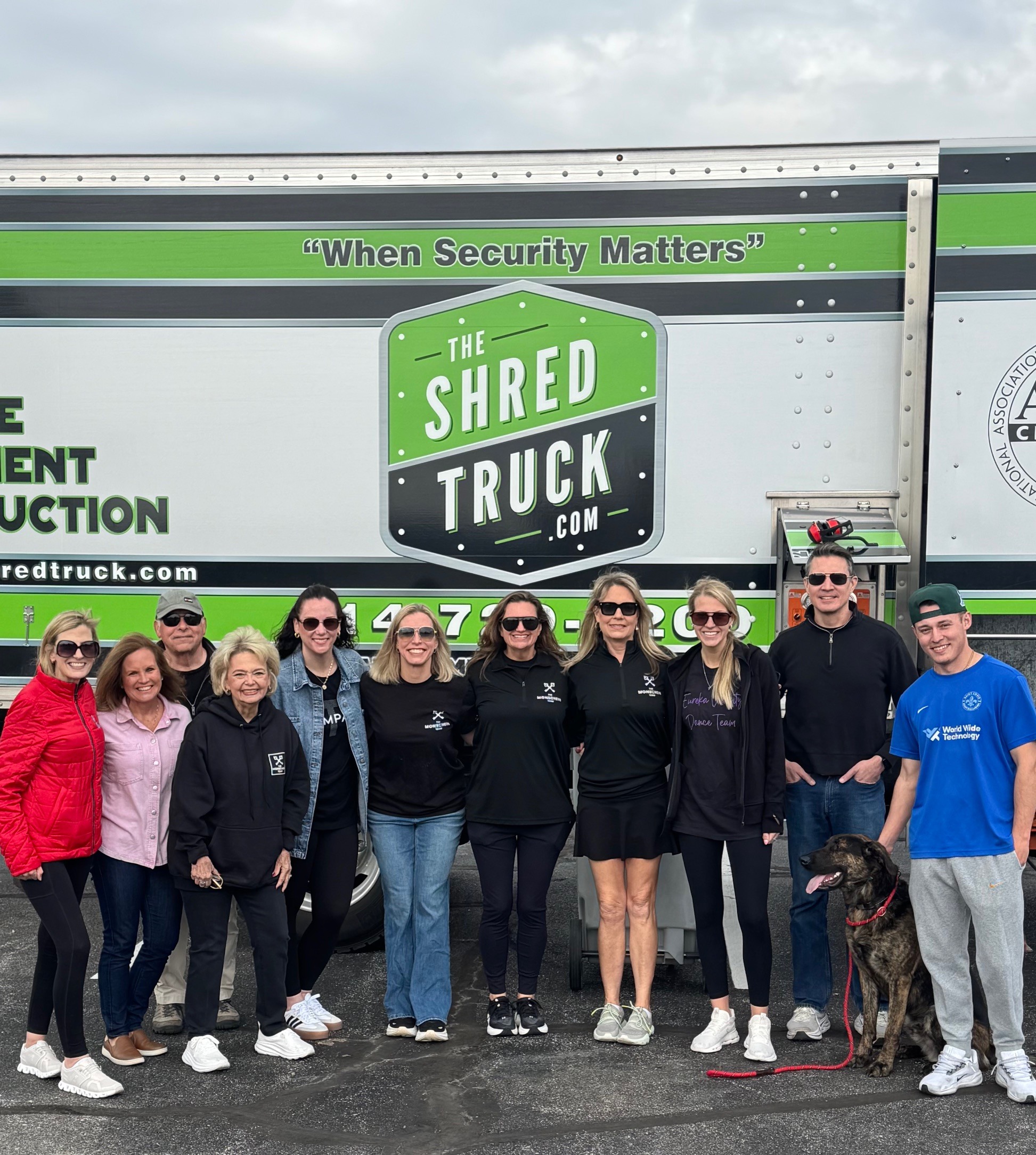 Huge Shout Out to the Monschein Team for hosting their annual Shredding Event on April 11th in The Factory Parking Lot!