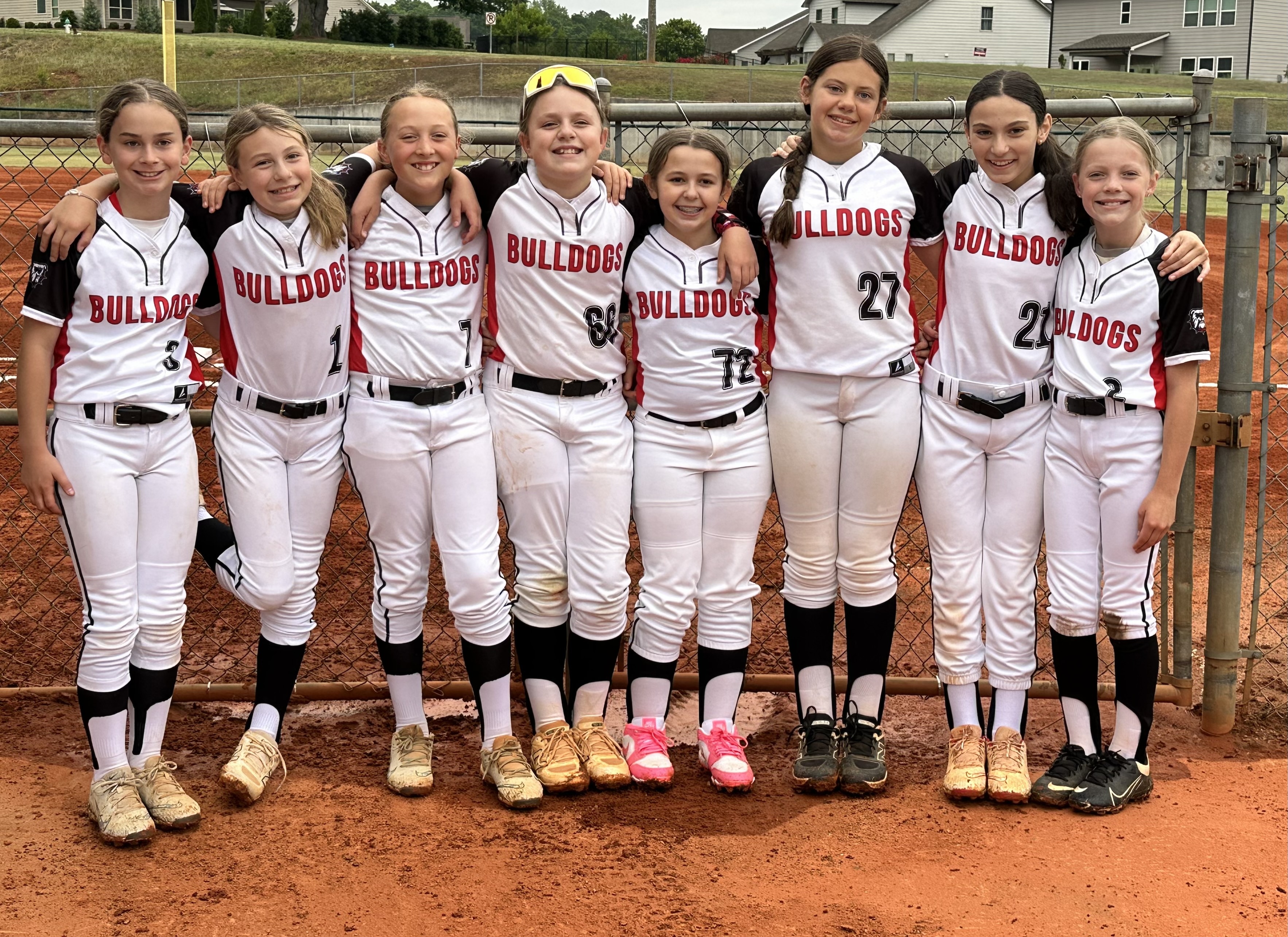 Softball Stars, Neighbors and Teammates Tatum and Gracie with their 10U NG Travel Softball Team.