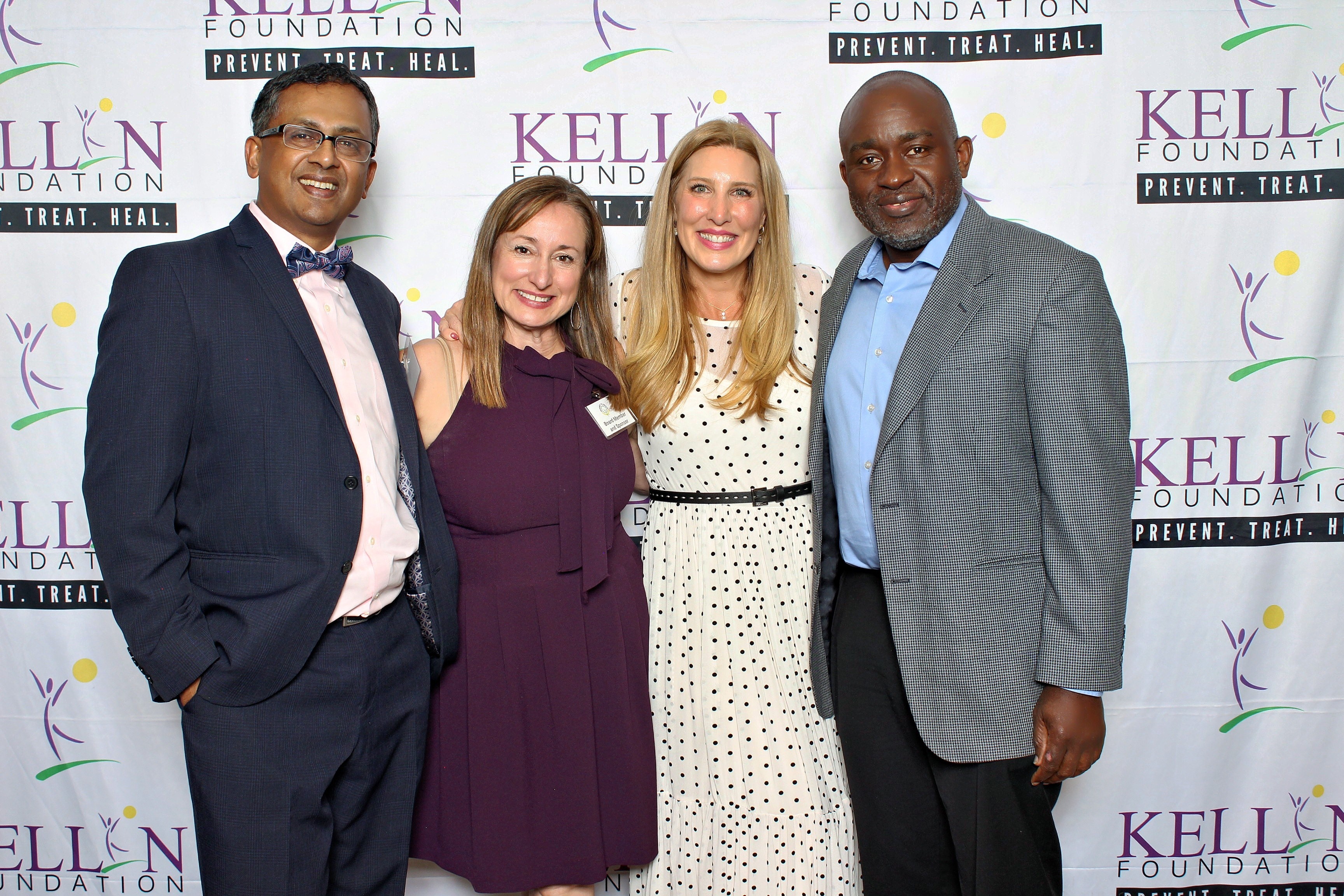(L to R)  Dr. Murali Ramaswamy, Pilar Powell Ramaswamy, Angela Olalere, Dr. Adewale Olalere