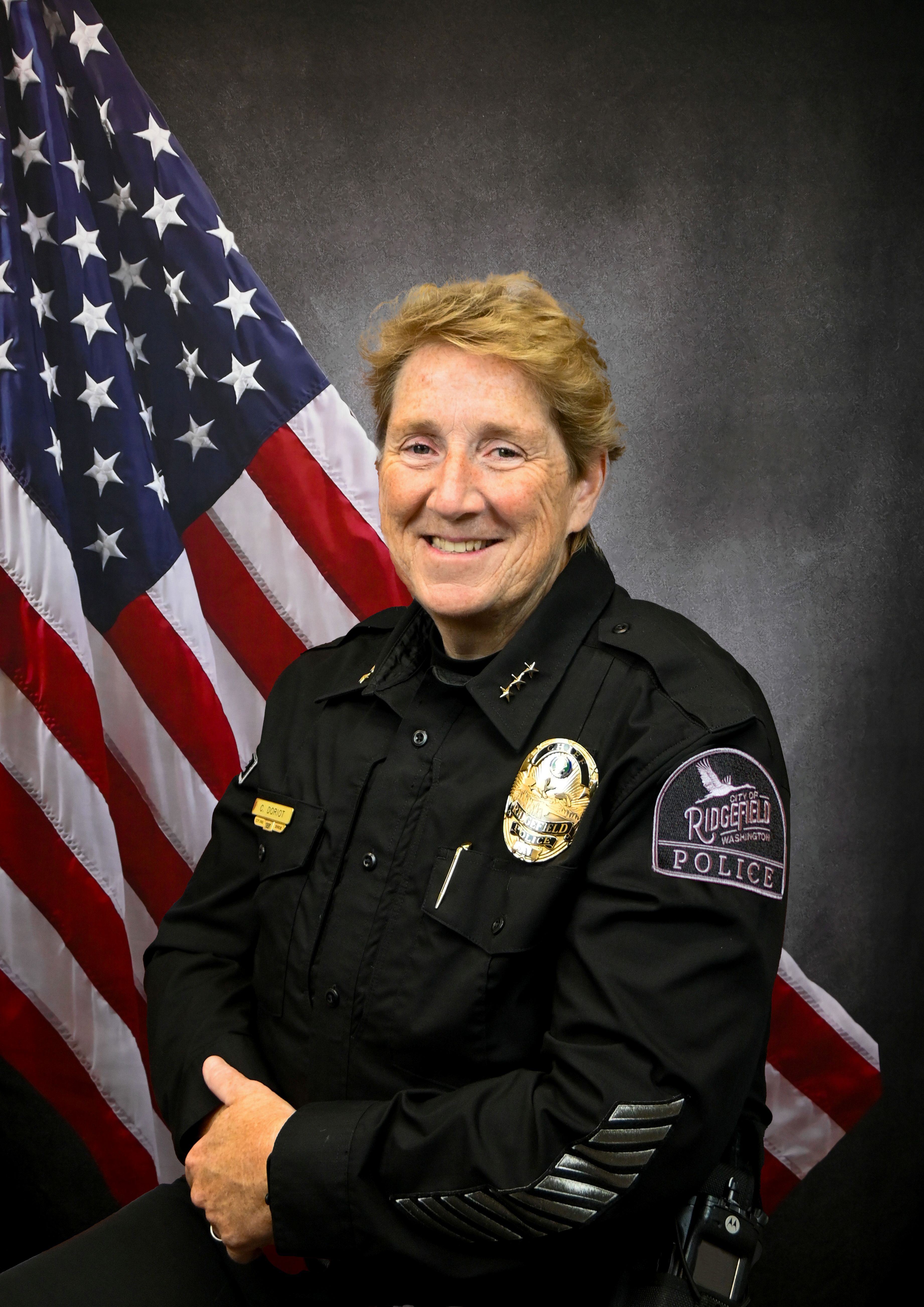 Cathy Doriot has served the Ridgefield community for more than 37 years, including the past three years as Chief of Police.