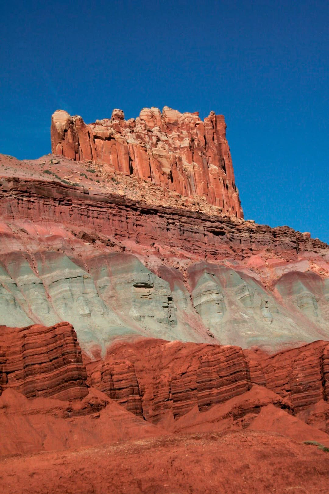 The Castle Rock in Capitol Reef Park
