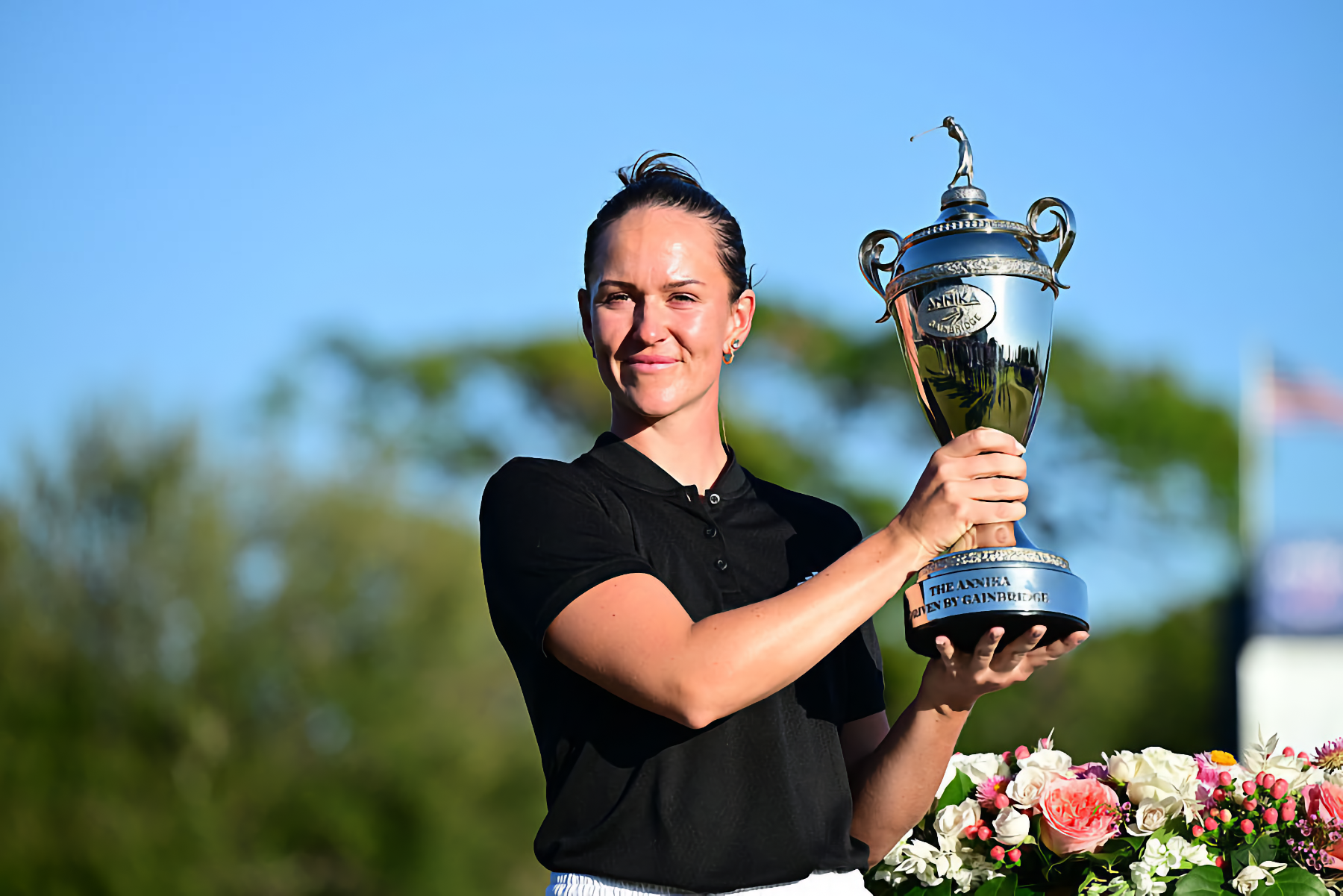 Photo Credit to Getty Images...  Linn Grant the 2025 Champion of the ANNIKA Driven by Gainbridge at Pelican