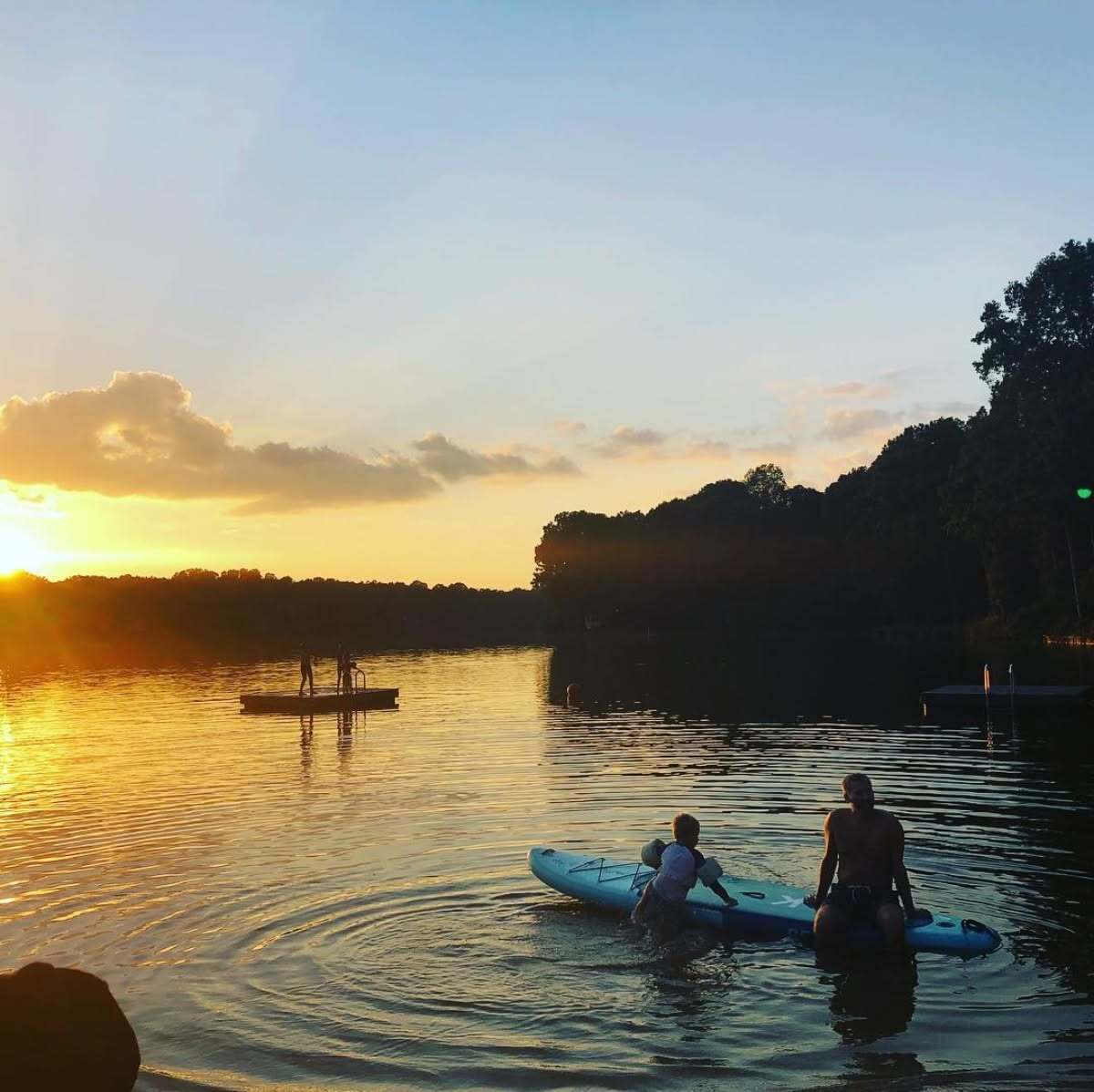 Families gathered at Lake Salisbury Beach to celebrate the start of summer!
