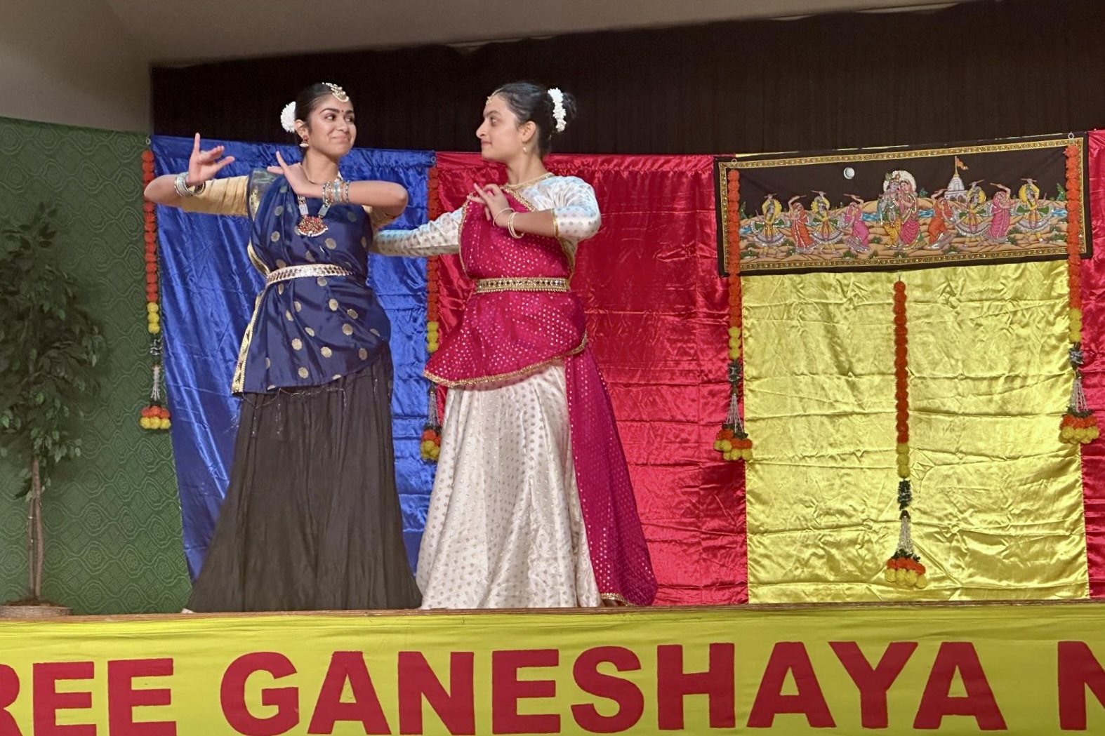 Indian Classical Dance Performance at Hindu Temple